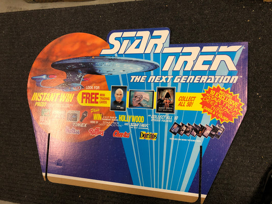 Star Trek Next Generation Hostess chips cards rare large display 27x38