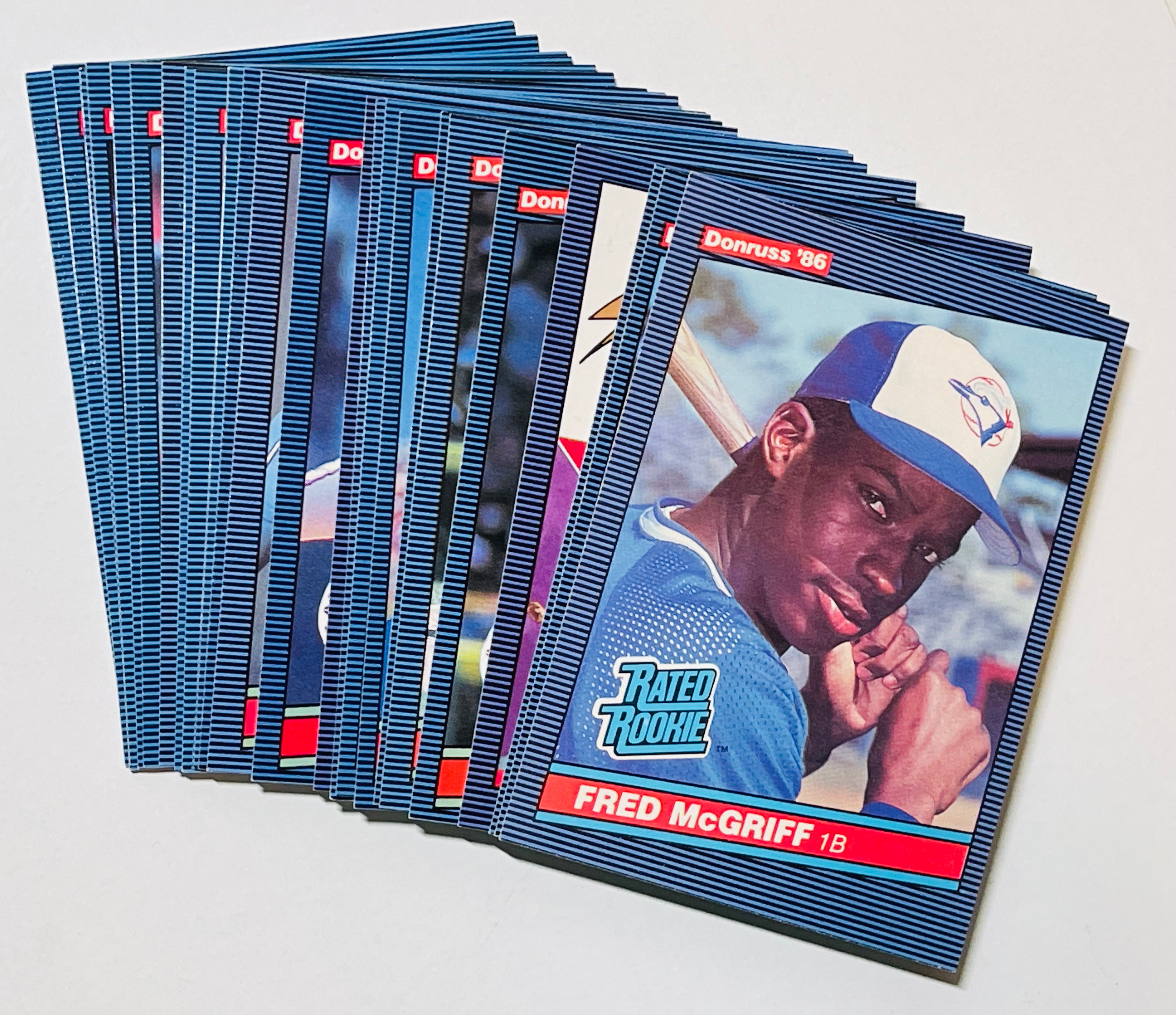 1986 Donruss Blue Jays baseball team set