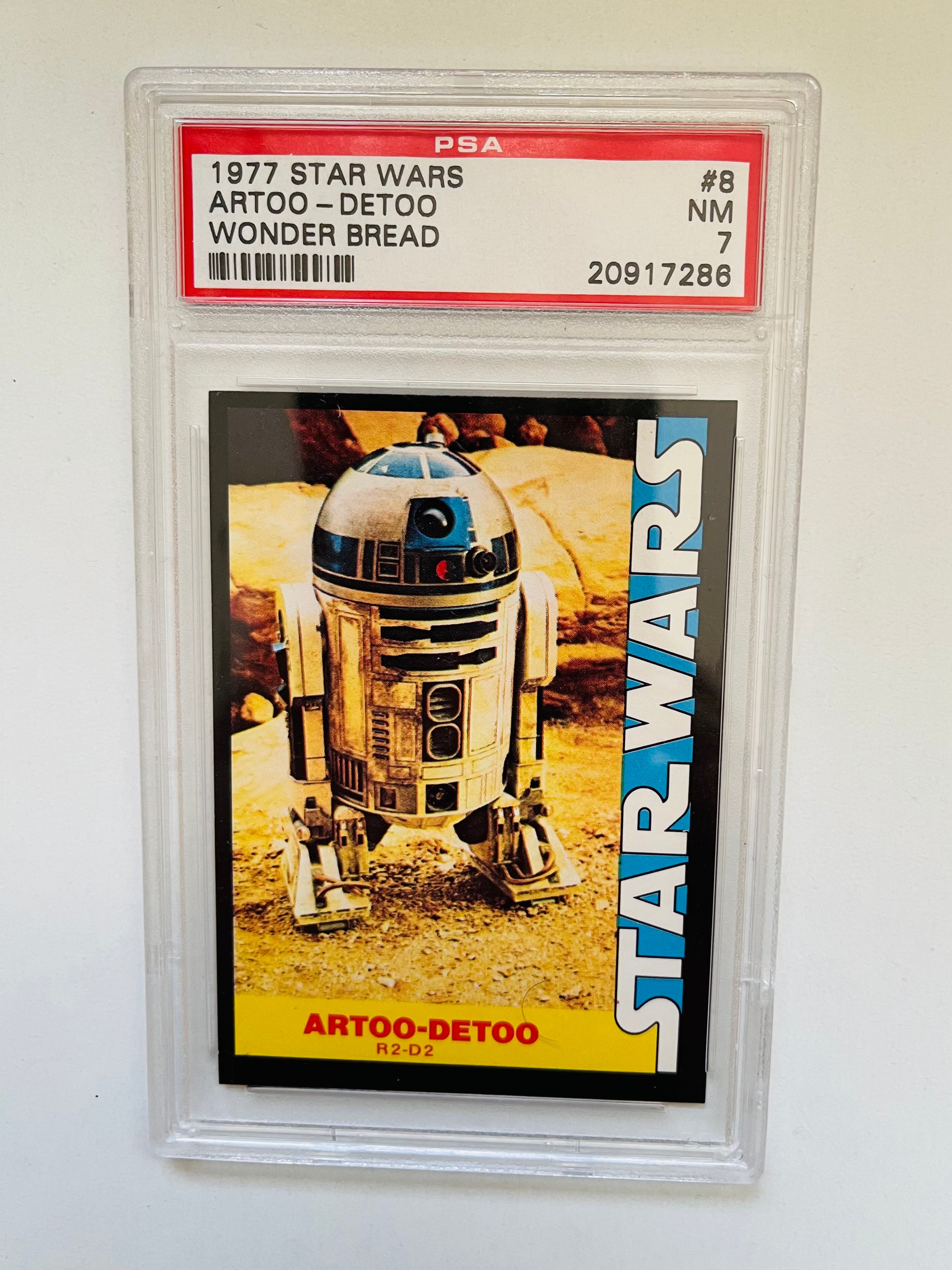 Star Wars R2D2 wonder bread PSA 7 card 1977