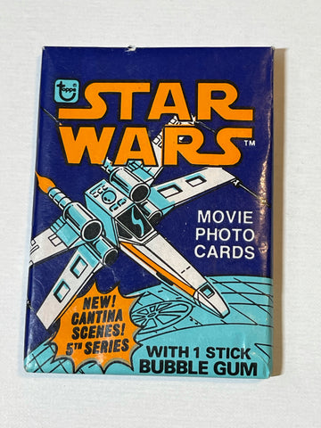 Star Wars series 5 cards sealed pack 1977