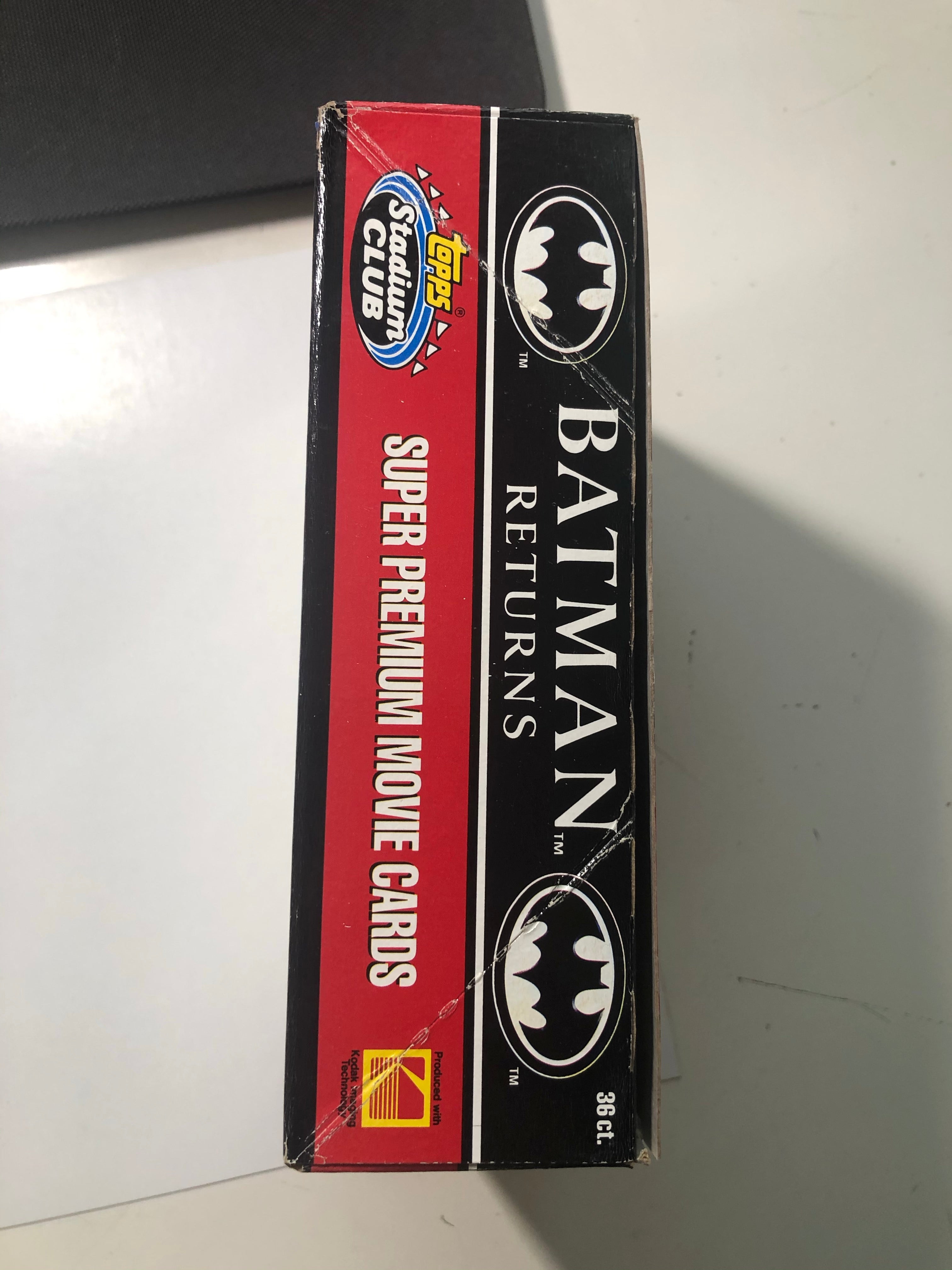 1991 Topps Stadium Club Batman Returns movie cards 36 packs box