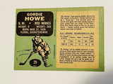 1970 Opc Gordie Howe signed in person hockey card with COA