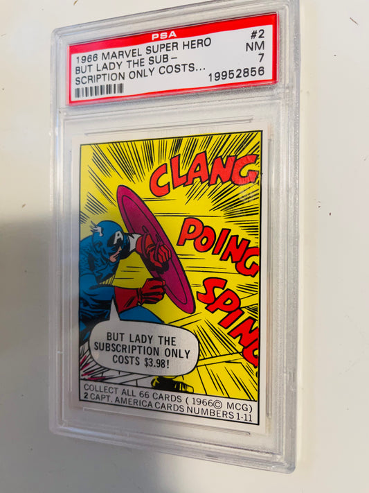 Captain America PSA 7 high grade Donruss card 1966