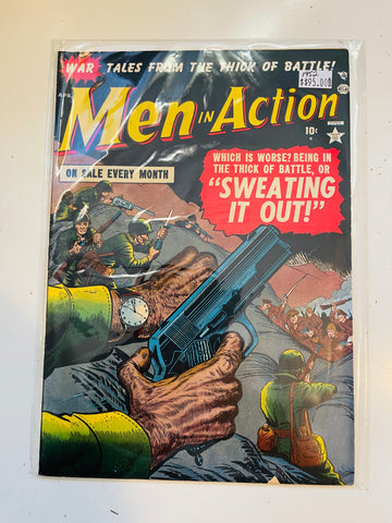Men in Action War vintage comic 1952