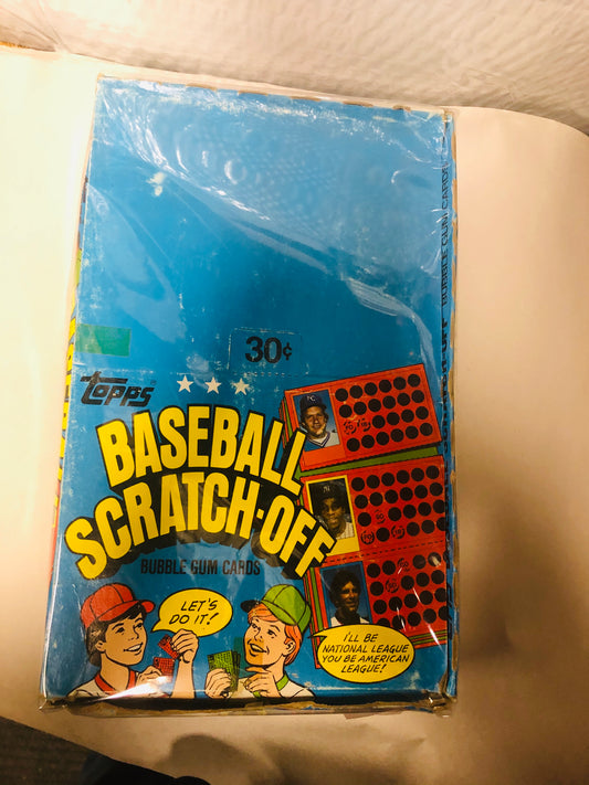 1981 Topps Baseball Scratchoffs rare 36 packs box