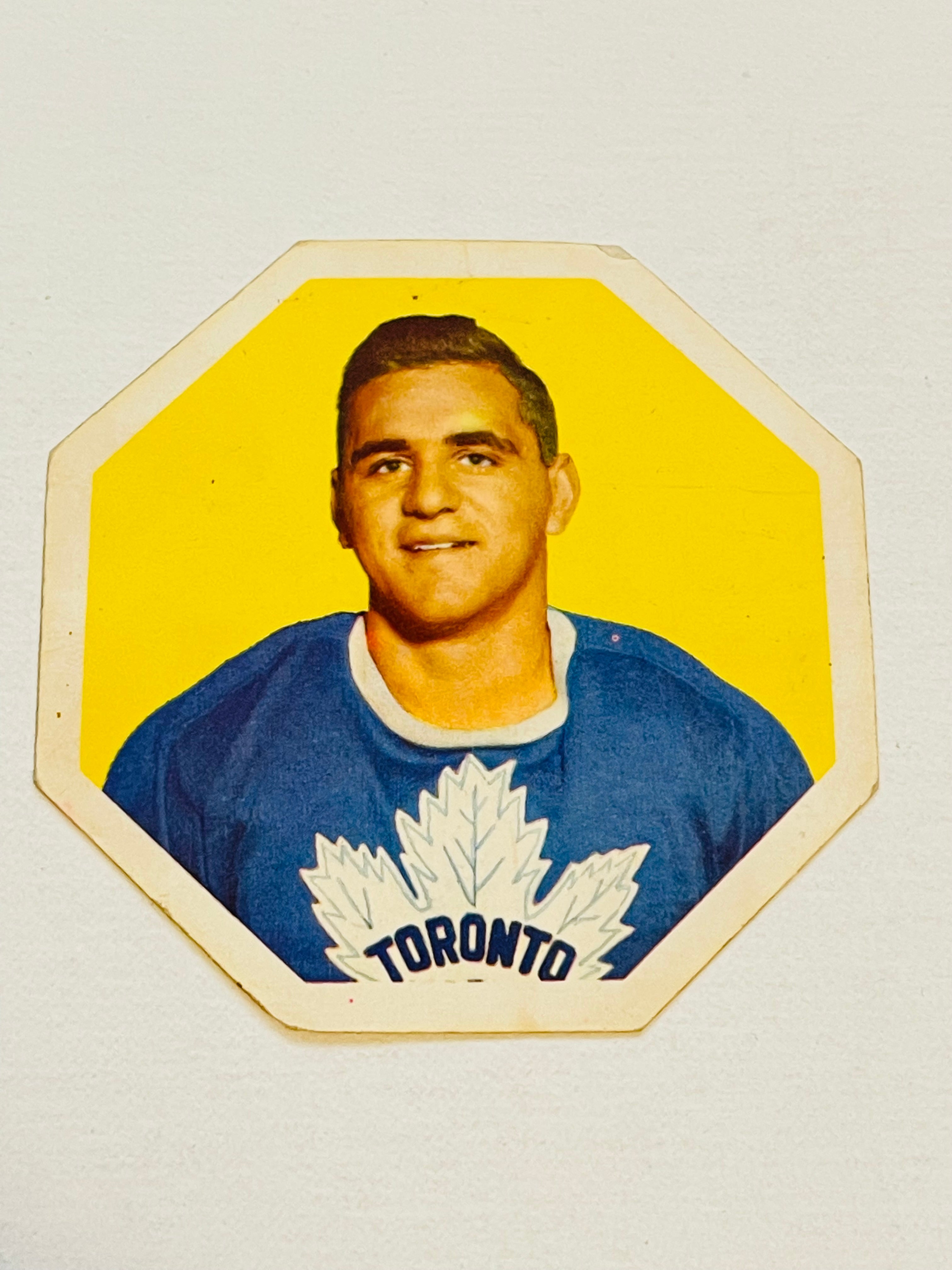 Bobby Baun Toronto Maple Leafs hockey York Peanut butter hockey card 1961-62