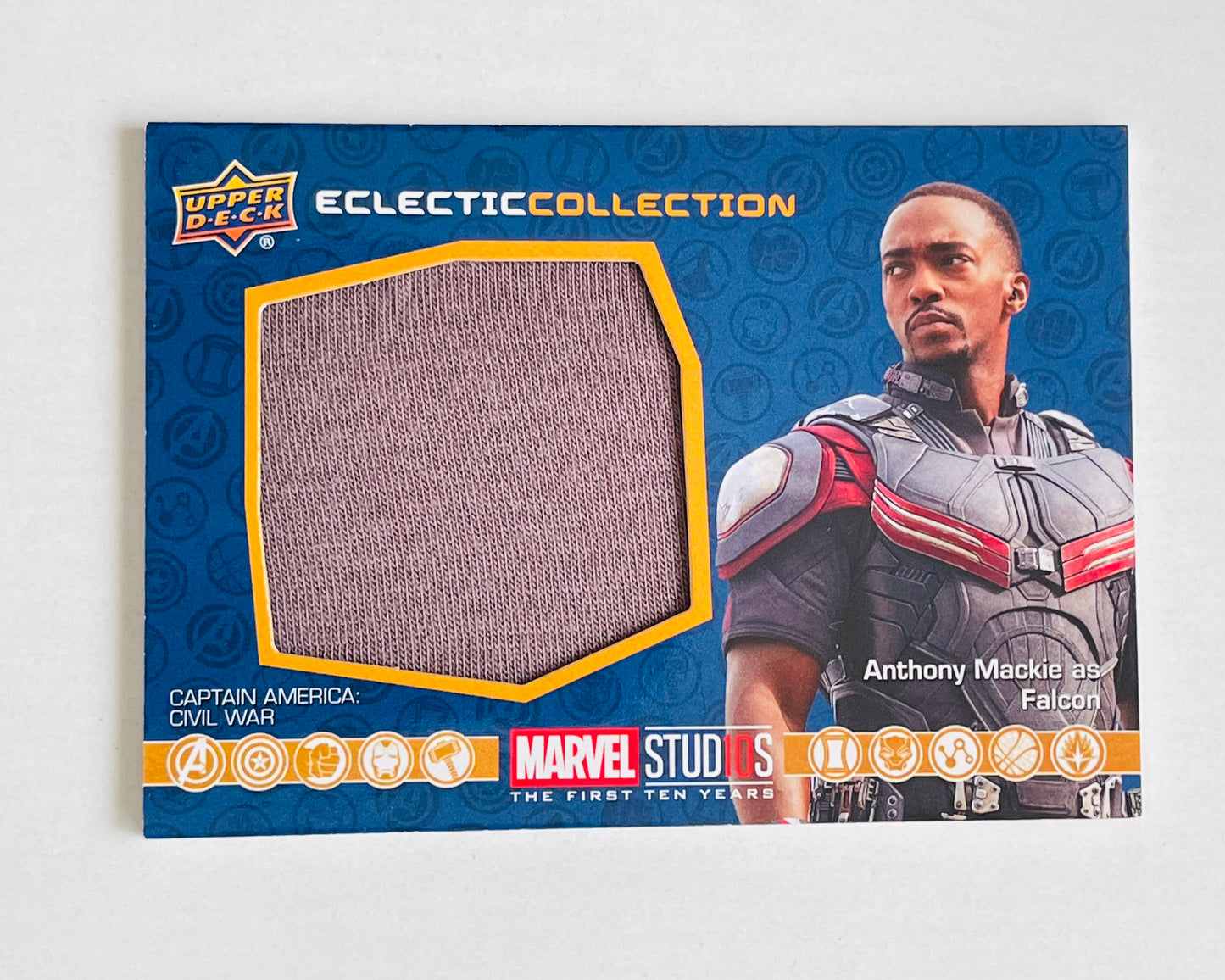 The Falcon Anthony Mackie memorabilia insert insert card