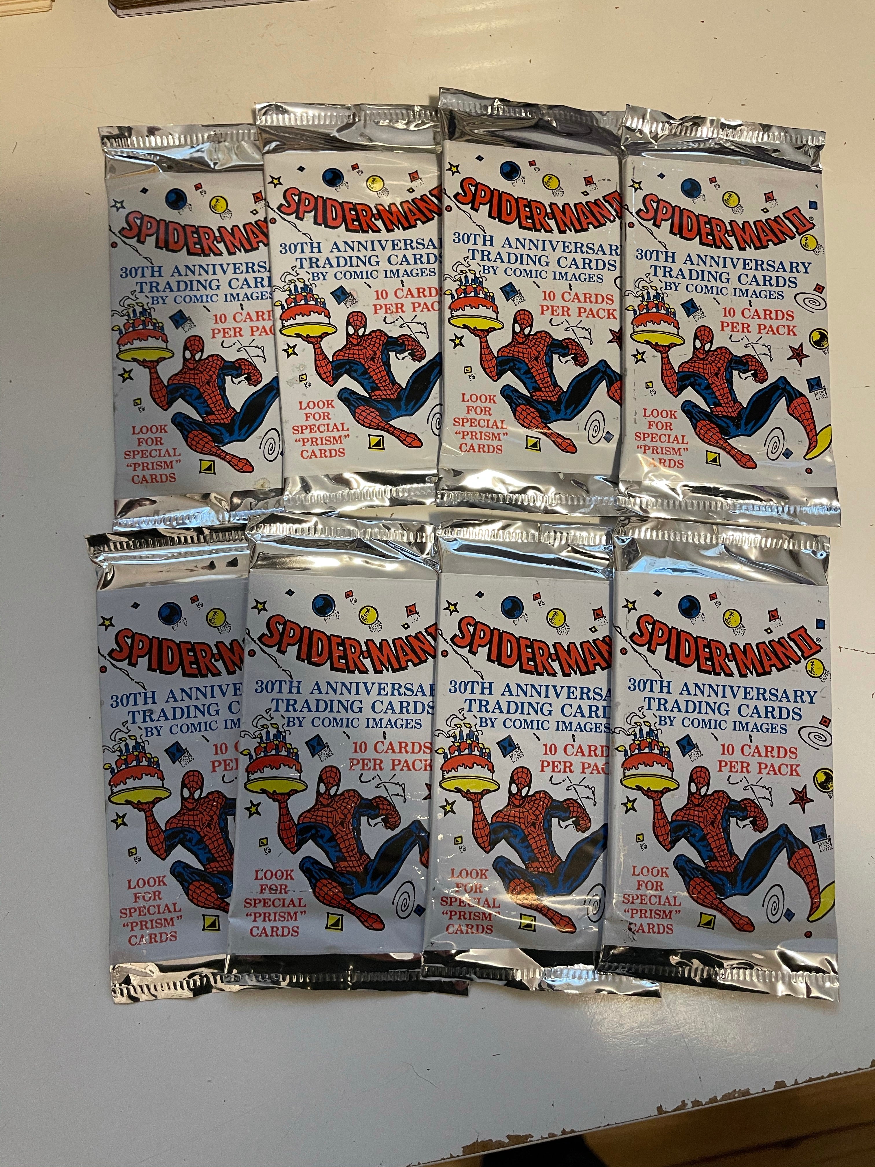 Spider-Man 2 anniversary 8 sealed card packs from 1992