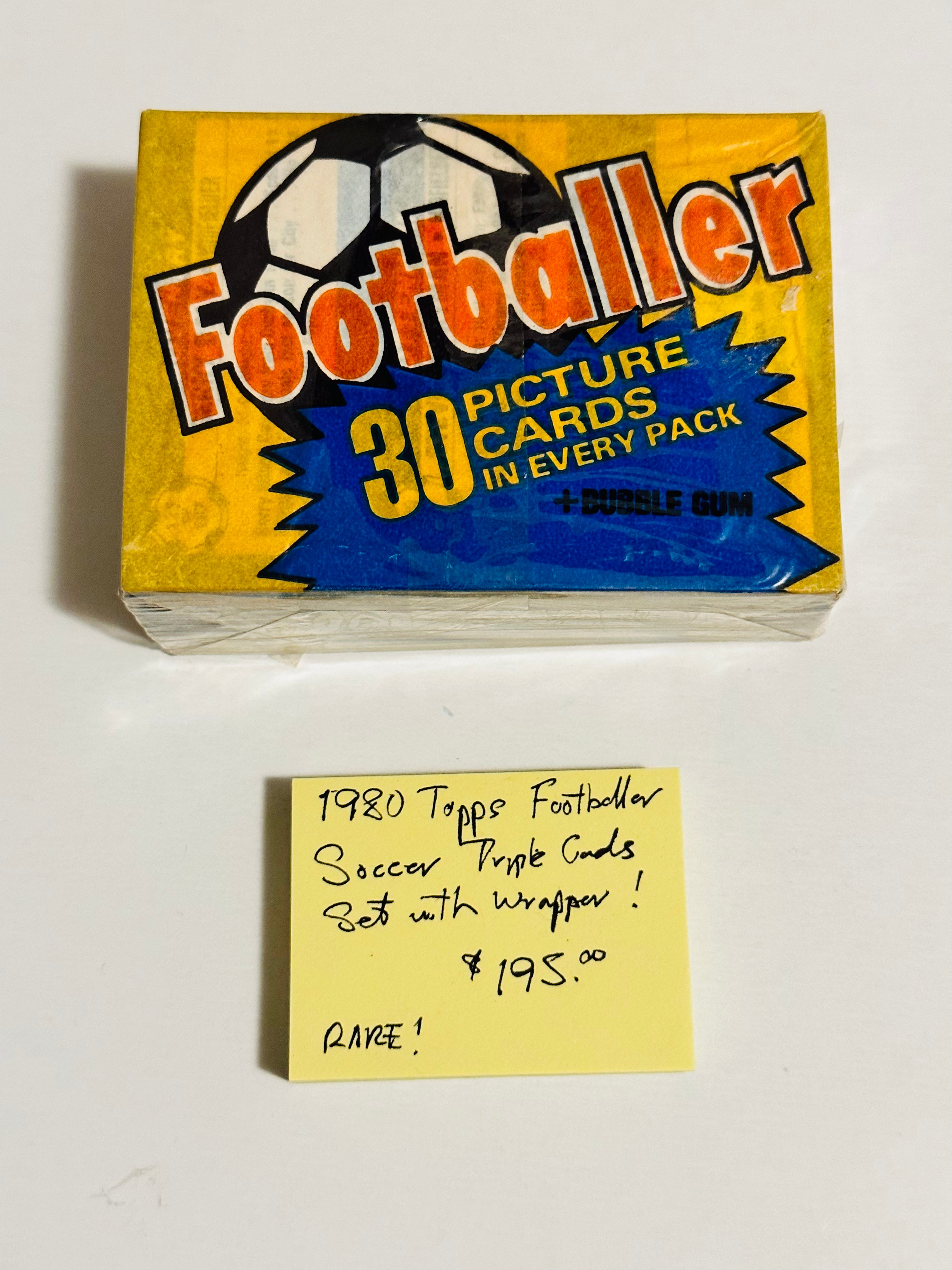 Soccer Topps Footballer triple cards high grade cards set 1980