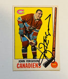 John Ferguson autograph hockey card with COA