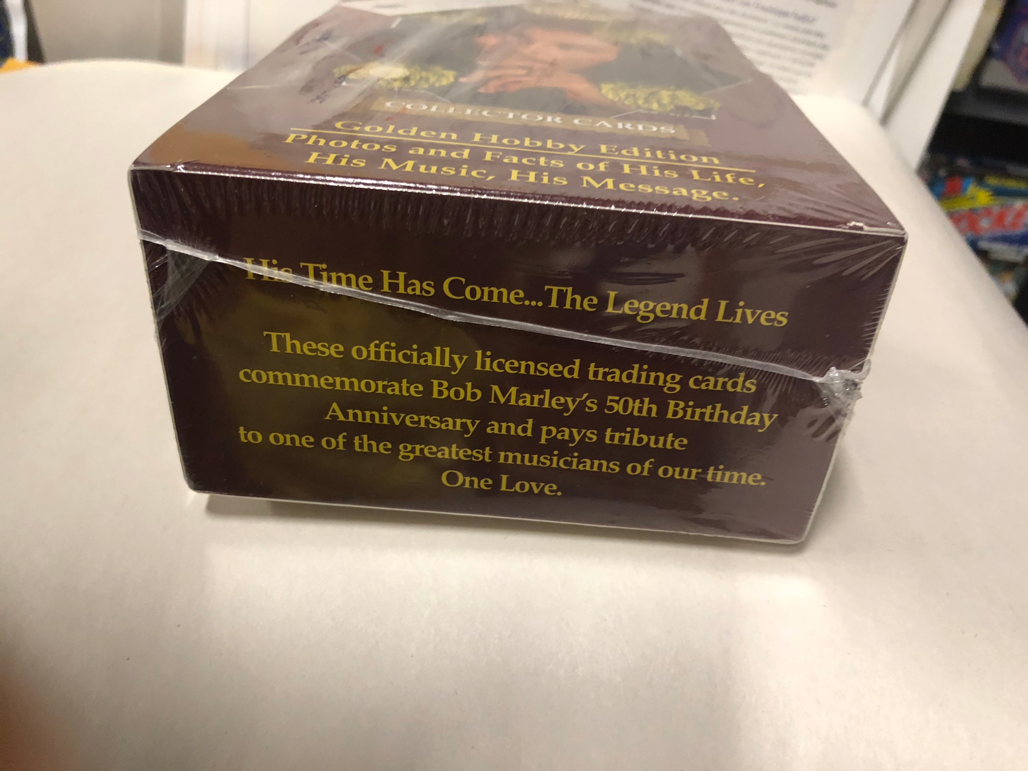 Bob Marley rare hobby cards factory sealed box with rare coin