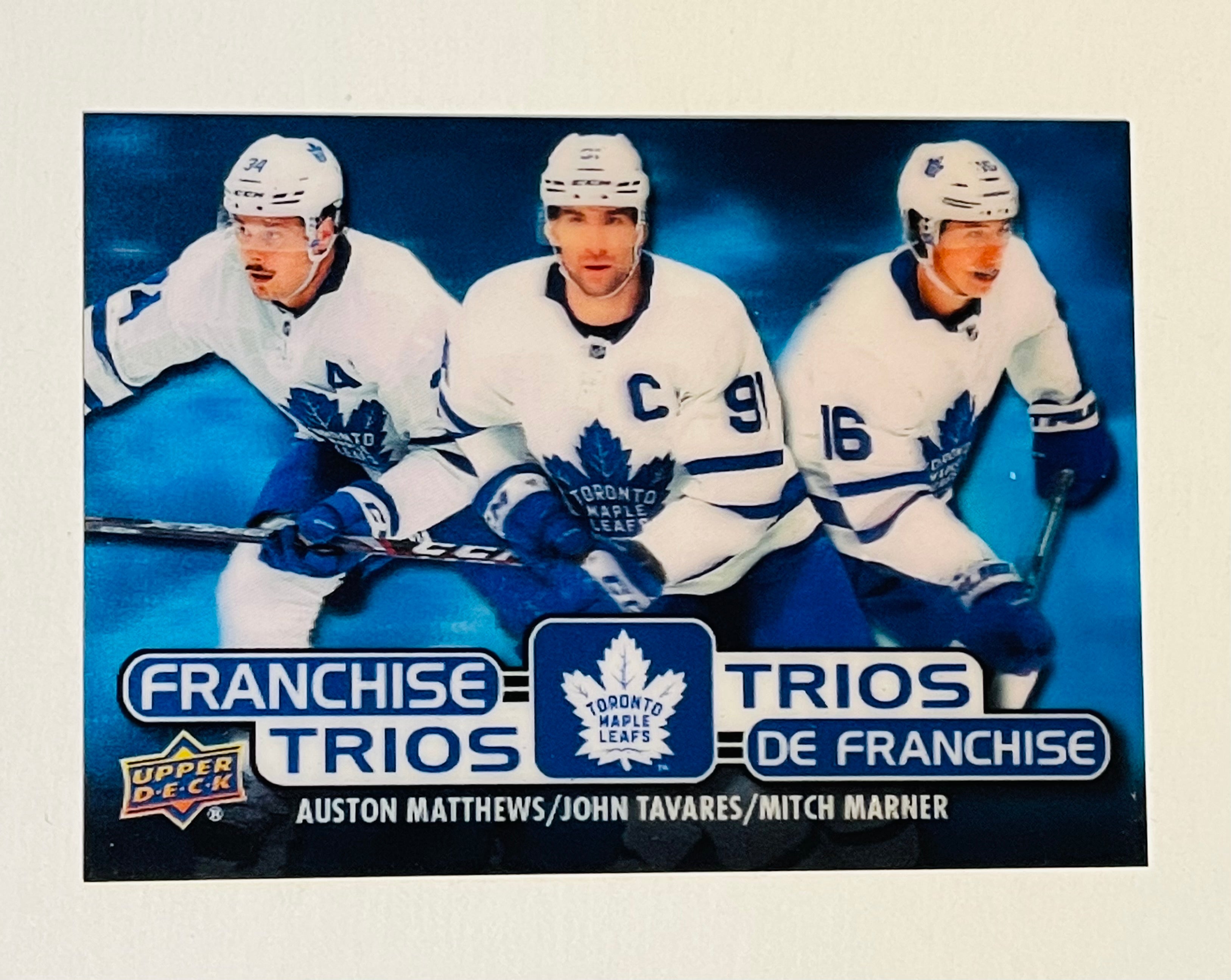 Toronto Maple Leafs hockey Franchise Trios Tim Hortons insert hockey card 2021