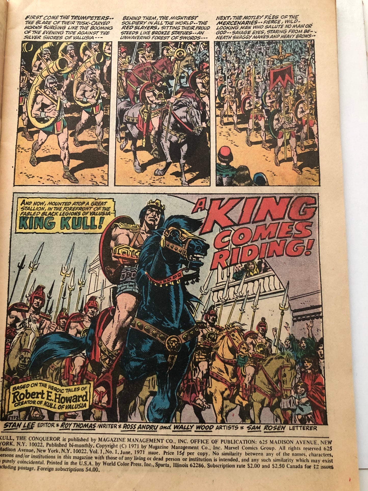 Kill the Conqueror #1 comic book 1971