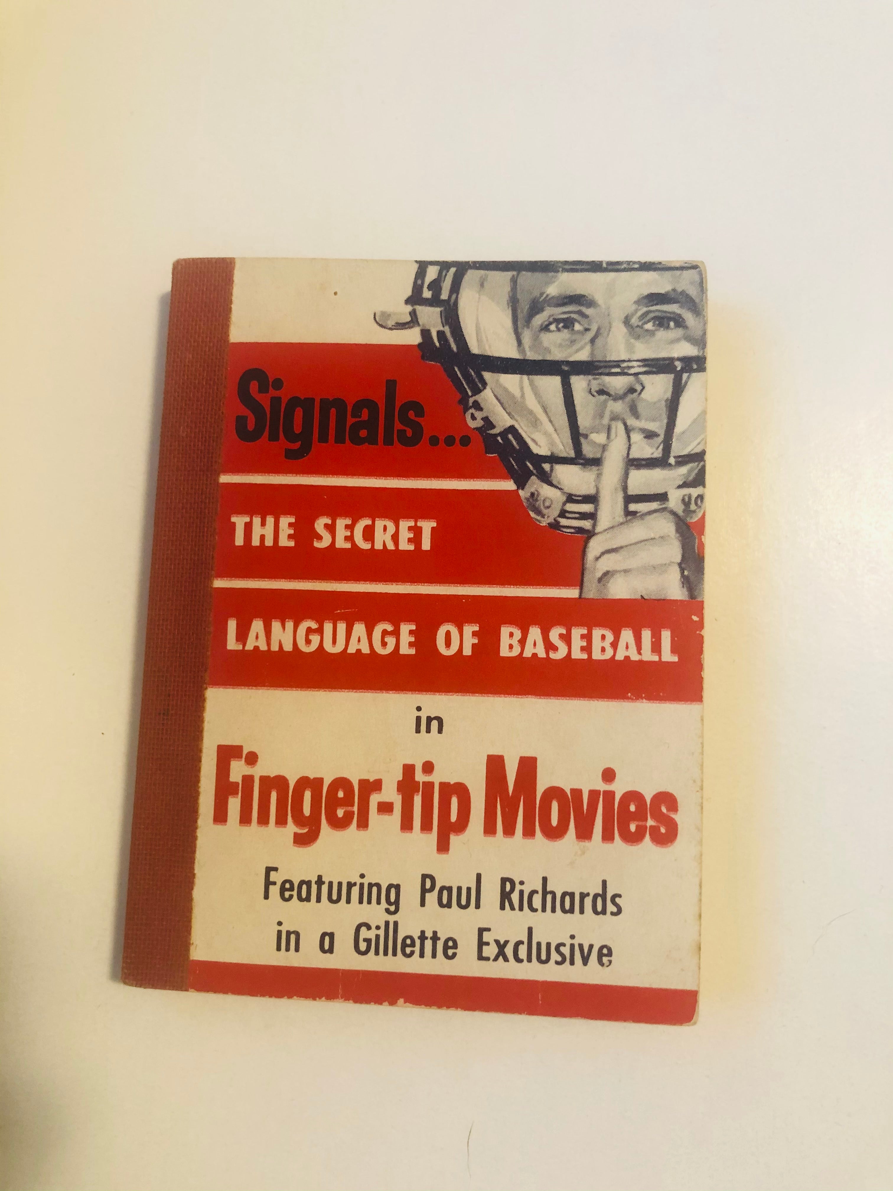 1957 Baseball signals flip book