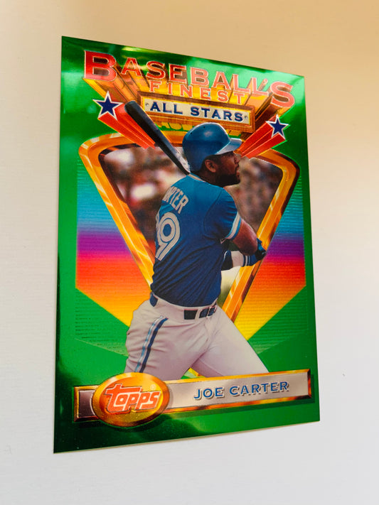 Toronto Blue Jays Joe Carter Topps finest jumbo baseball insert card 1993