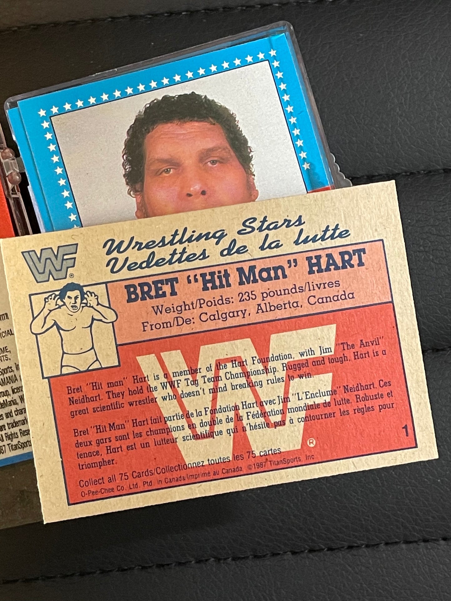 Wrestlemania 3 opc Canadian version rare cards set with wrapper 1987