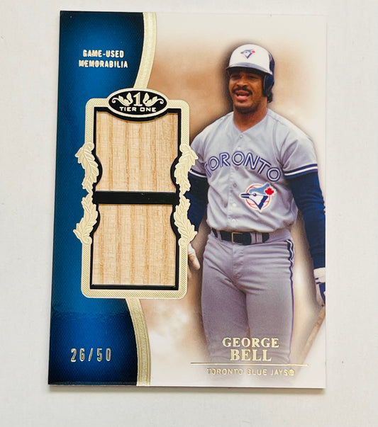 Toronto Blue jays George Bell rare memorabilia insert baseball card