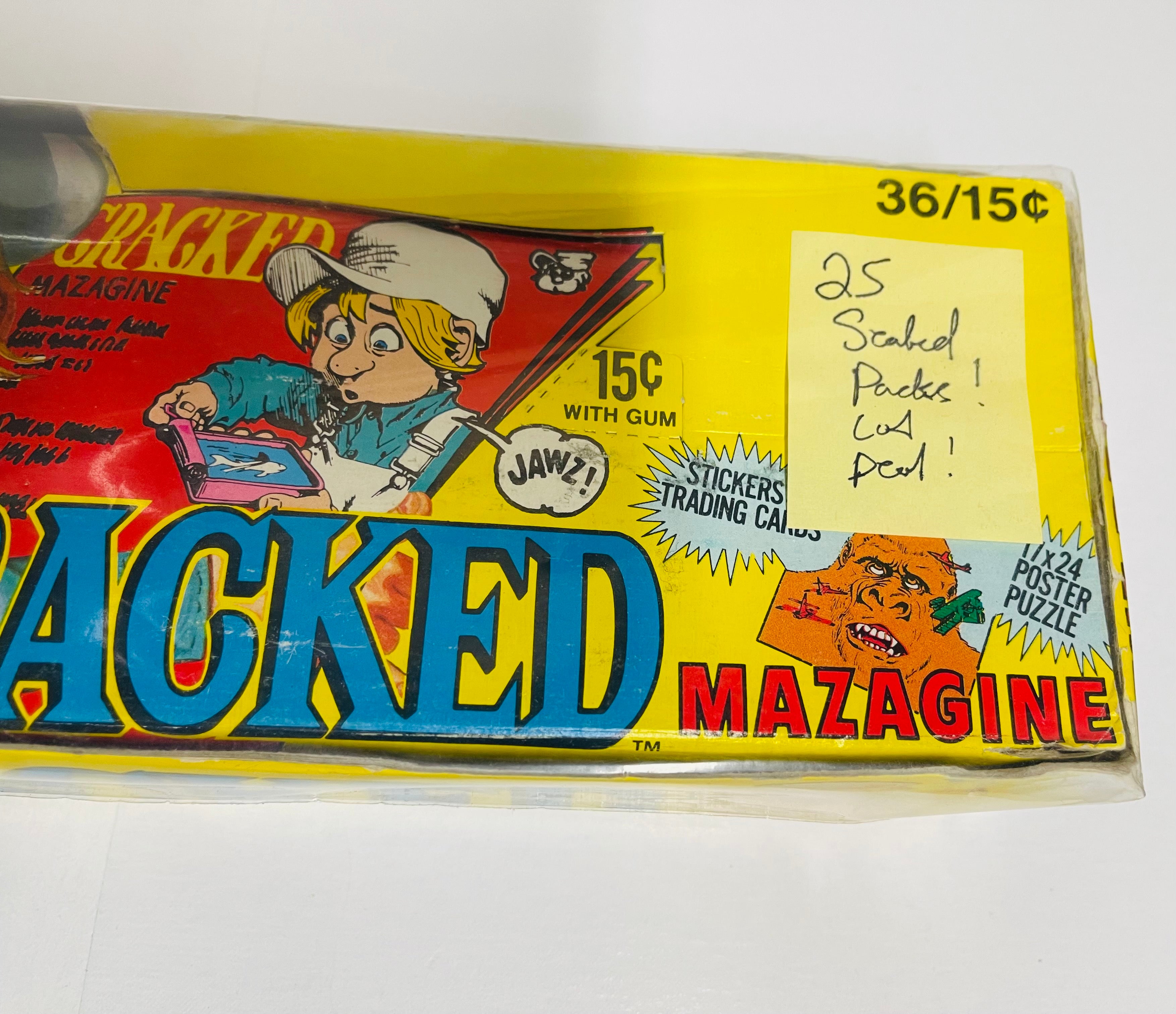 Cracked Magazine cards rare 25 sealed packs box 1978