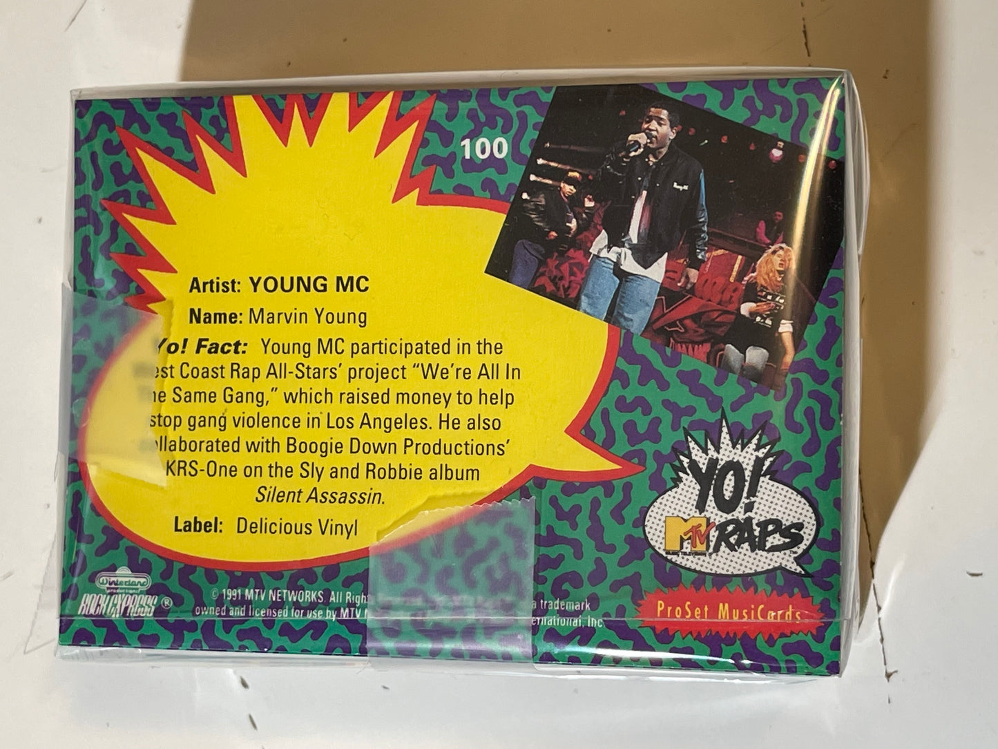 MTV Raps rare Rapper famous music rap stars cards set 1991