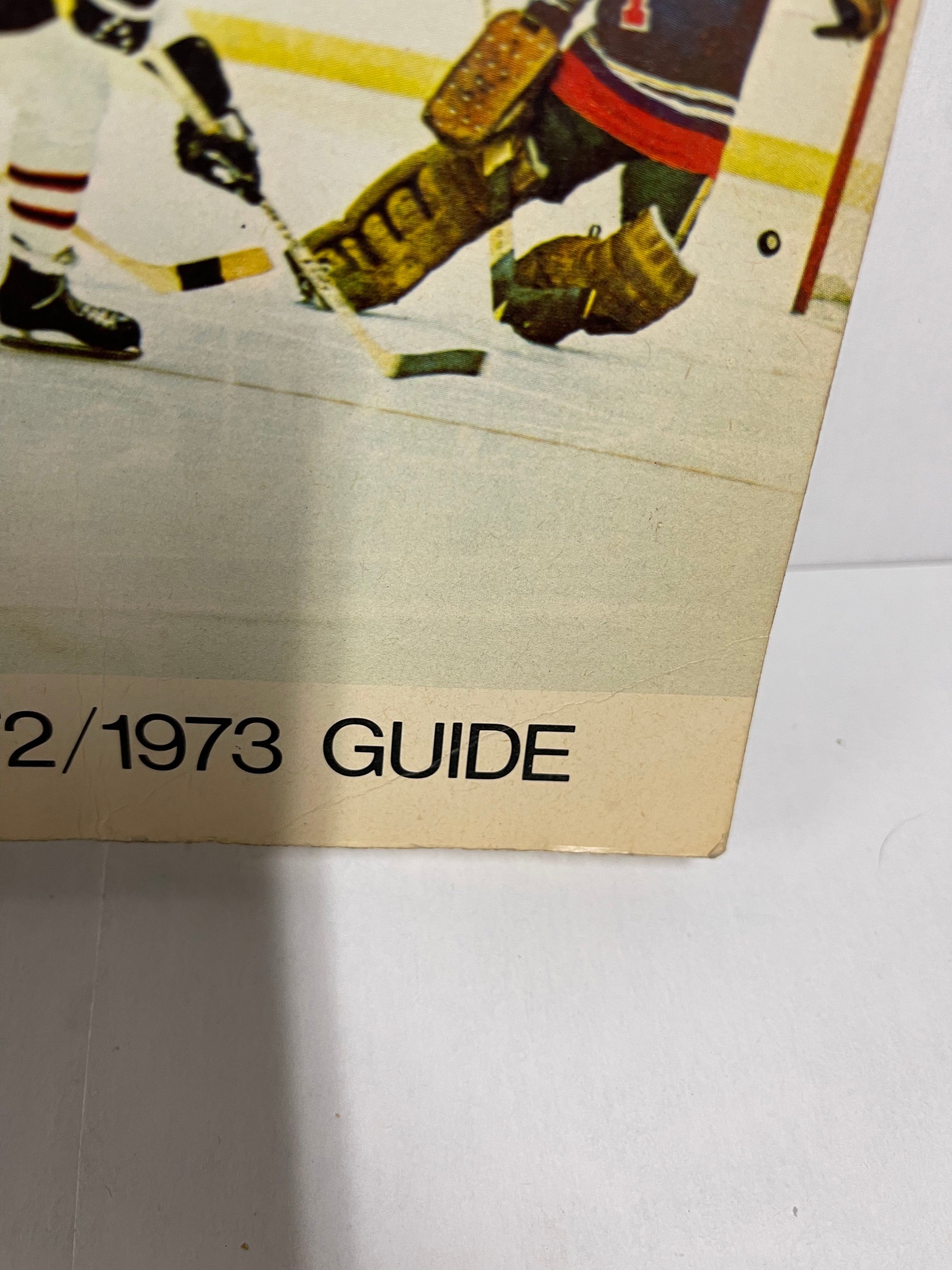 NHL Official stats hockey guide 1972-73