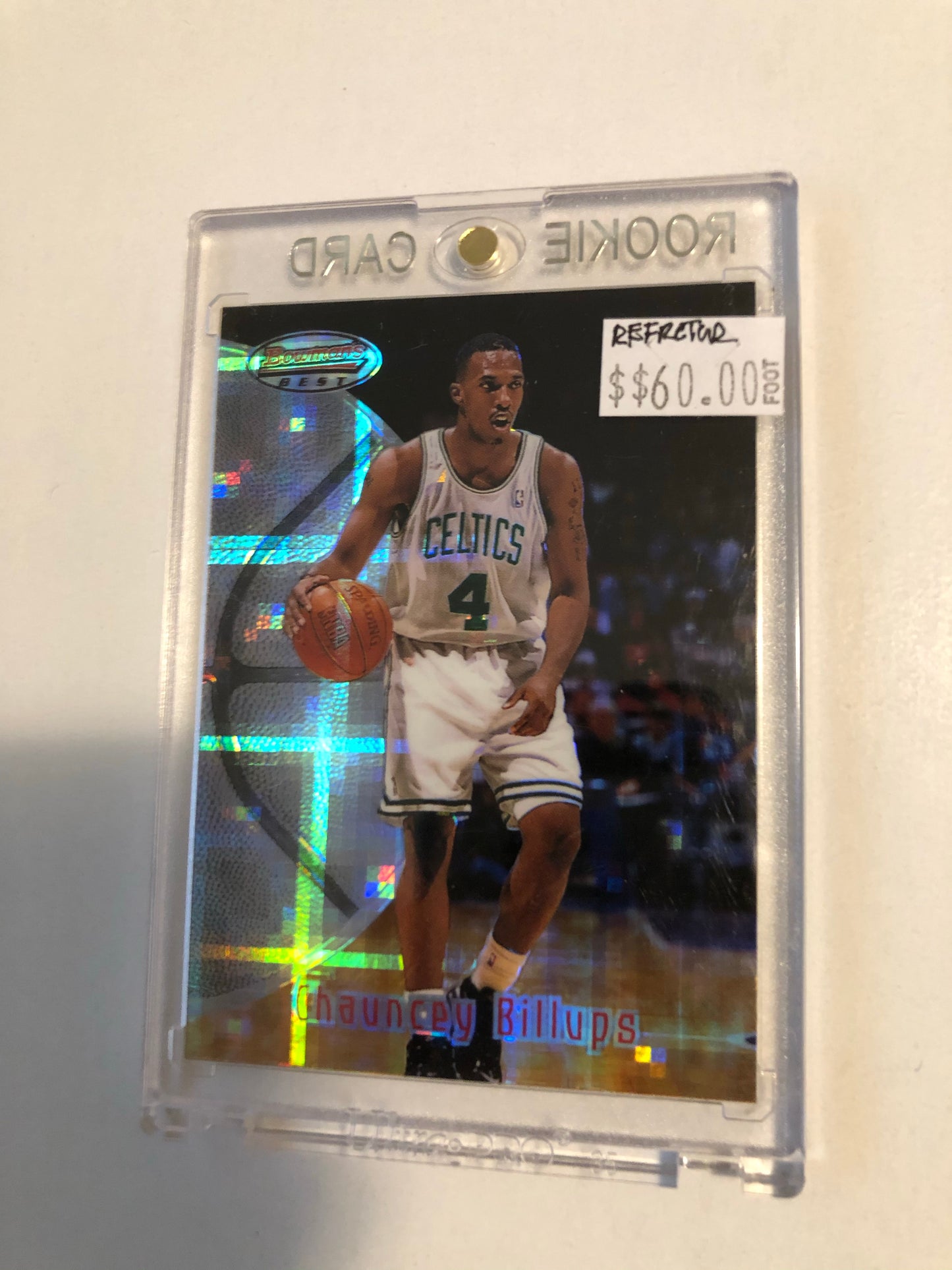 Chauncey Billups Topps Atomic refractor basketball card