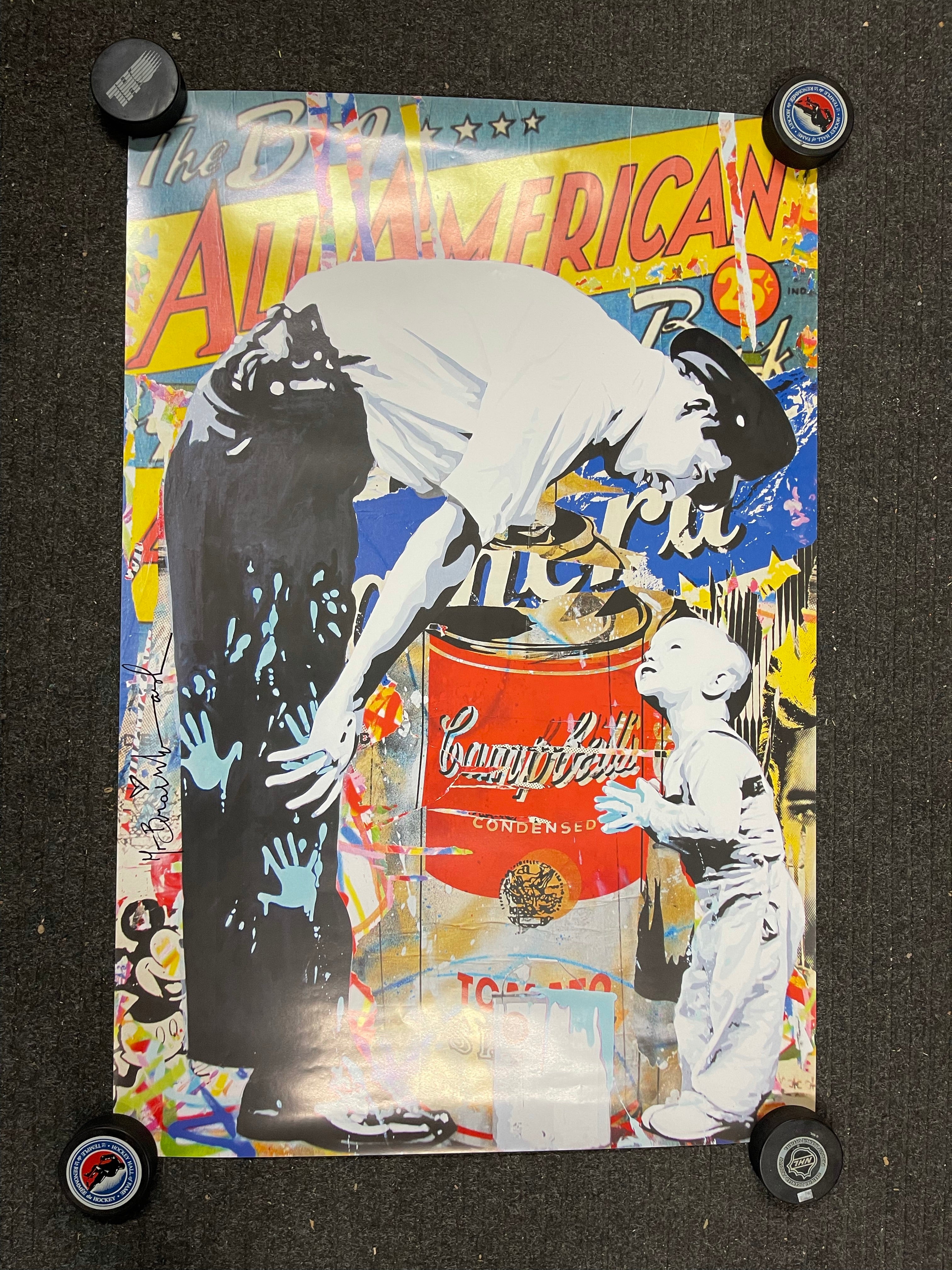 Mr. Brainwash (Banksy style) limited issued Graffiti poster "Campbells" 2011
