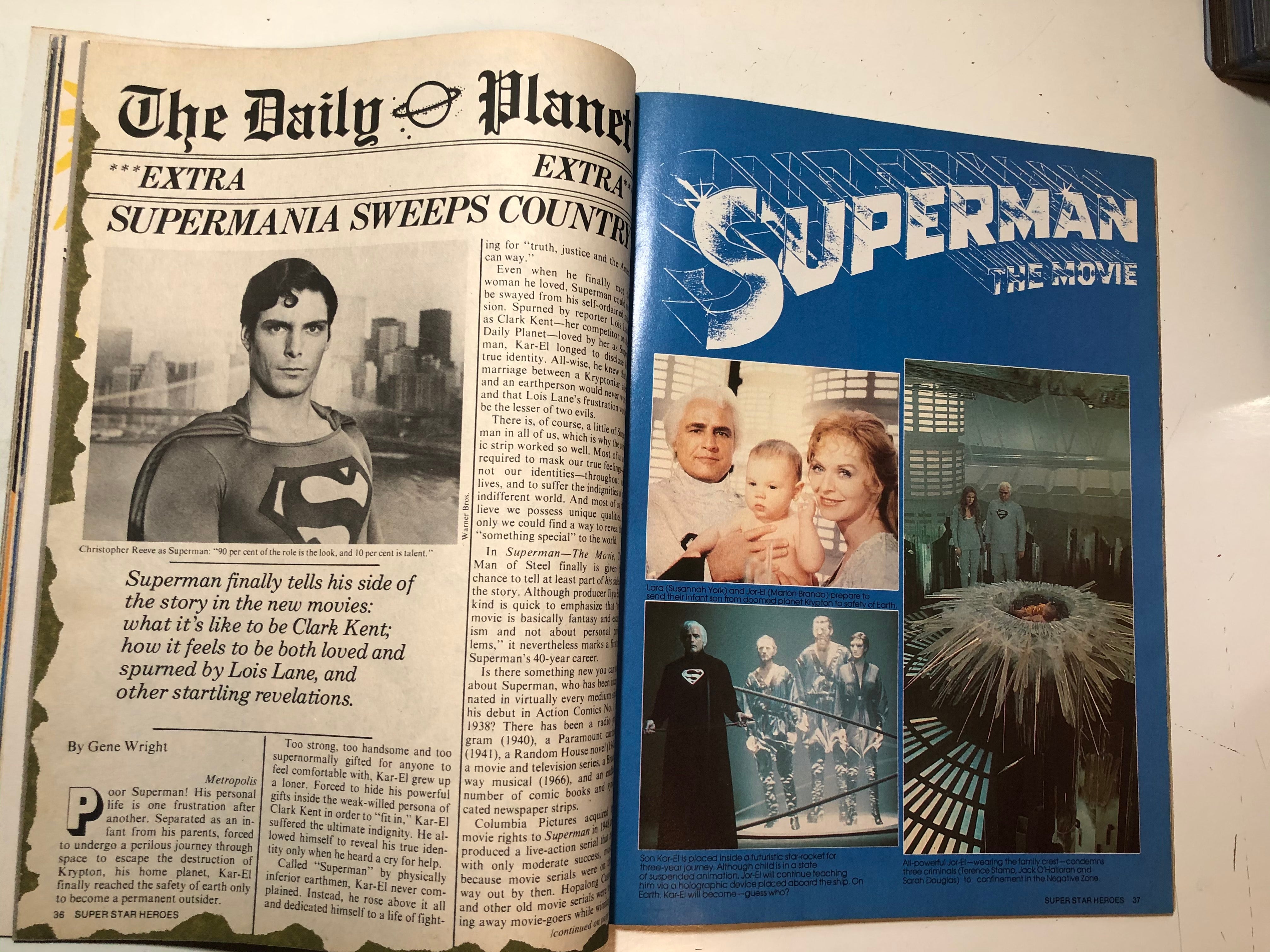 Super Star Heroes vintage scifi movie magazine 1978