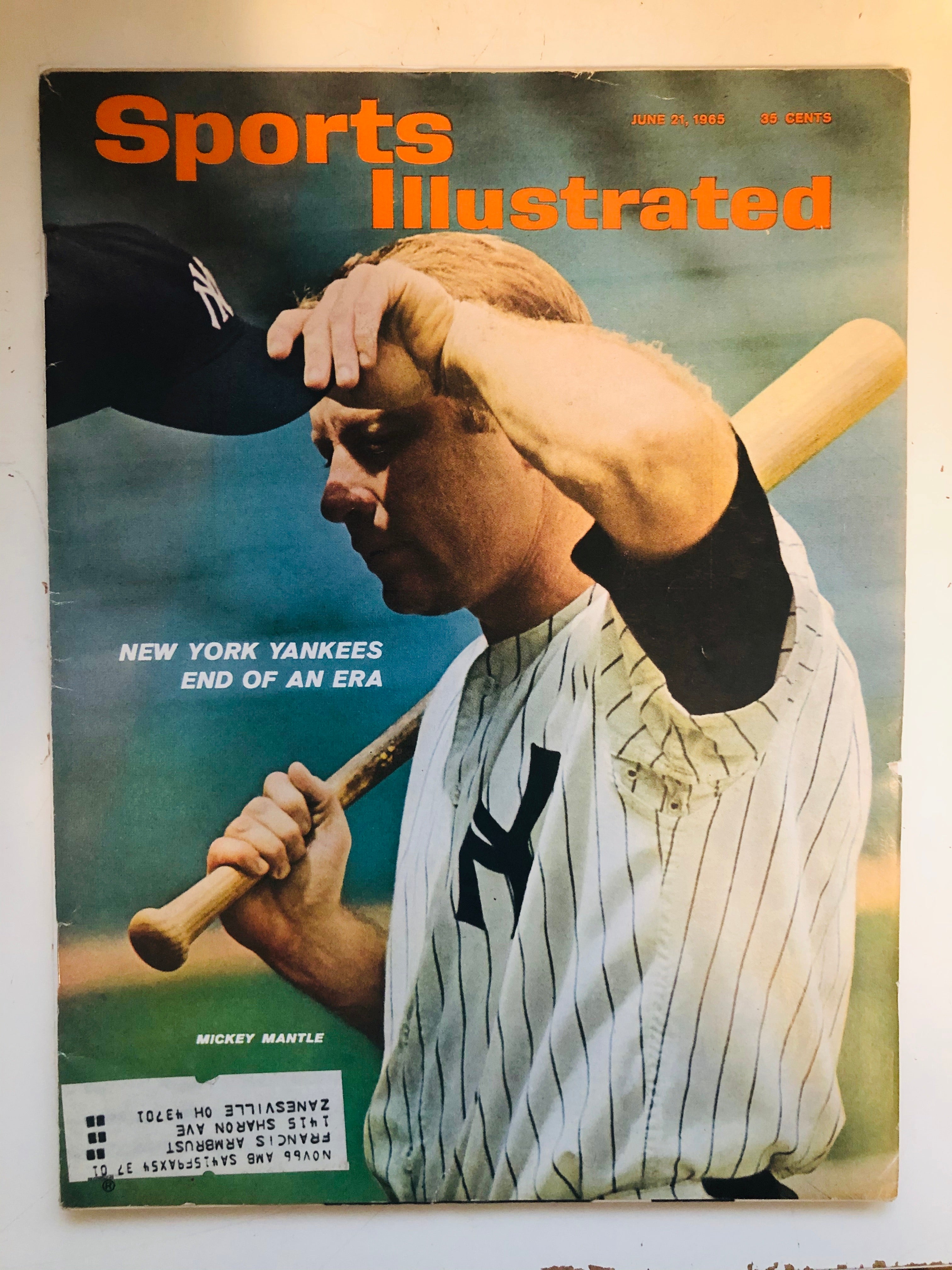 Mickey Mantle Sports Illustrated 1965