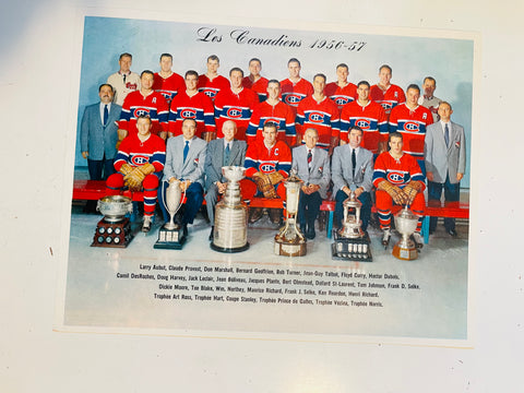 Montreal Canadiens Molsons team photo 1956