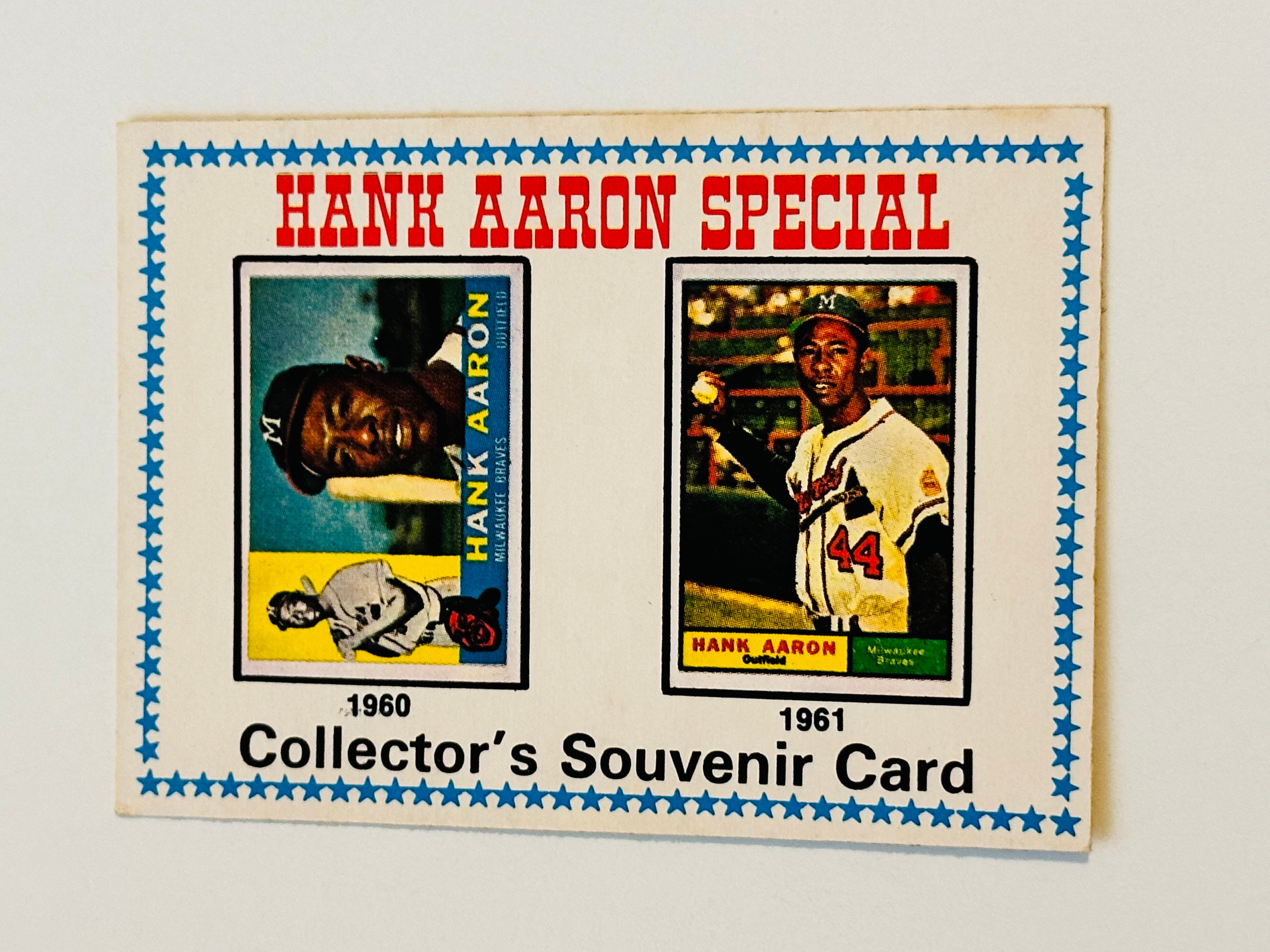 Hank Aaron special #4 rare Opc high grade baseball card 1974