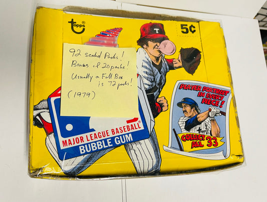 1979 Topps baseball comics with gum 92 pieces box