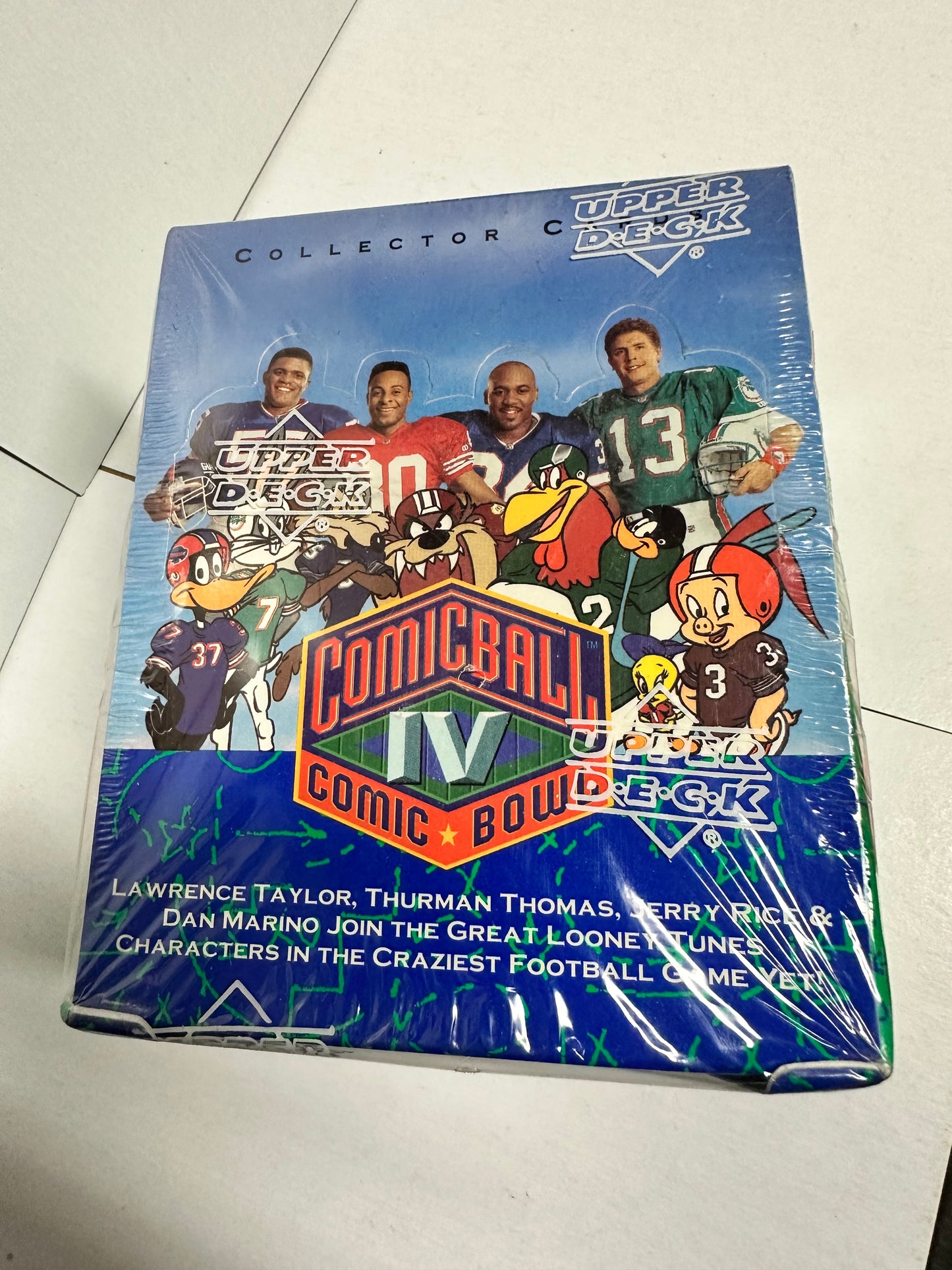 Comic ball Comic Bowl football factory sealed Upper Deck box 1993