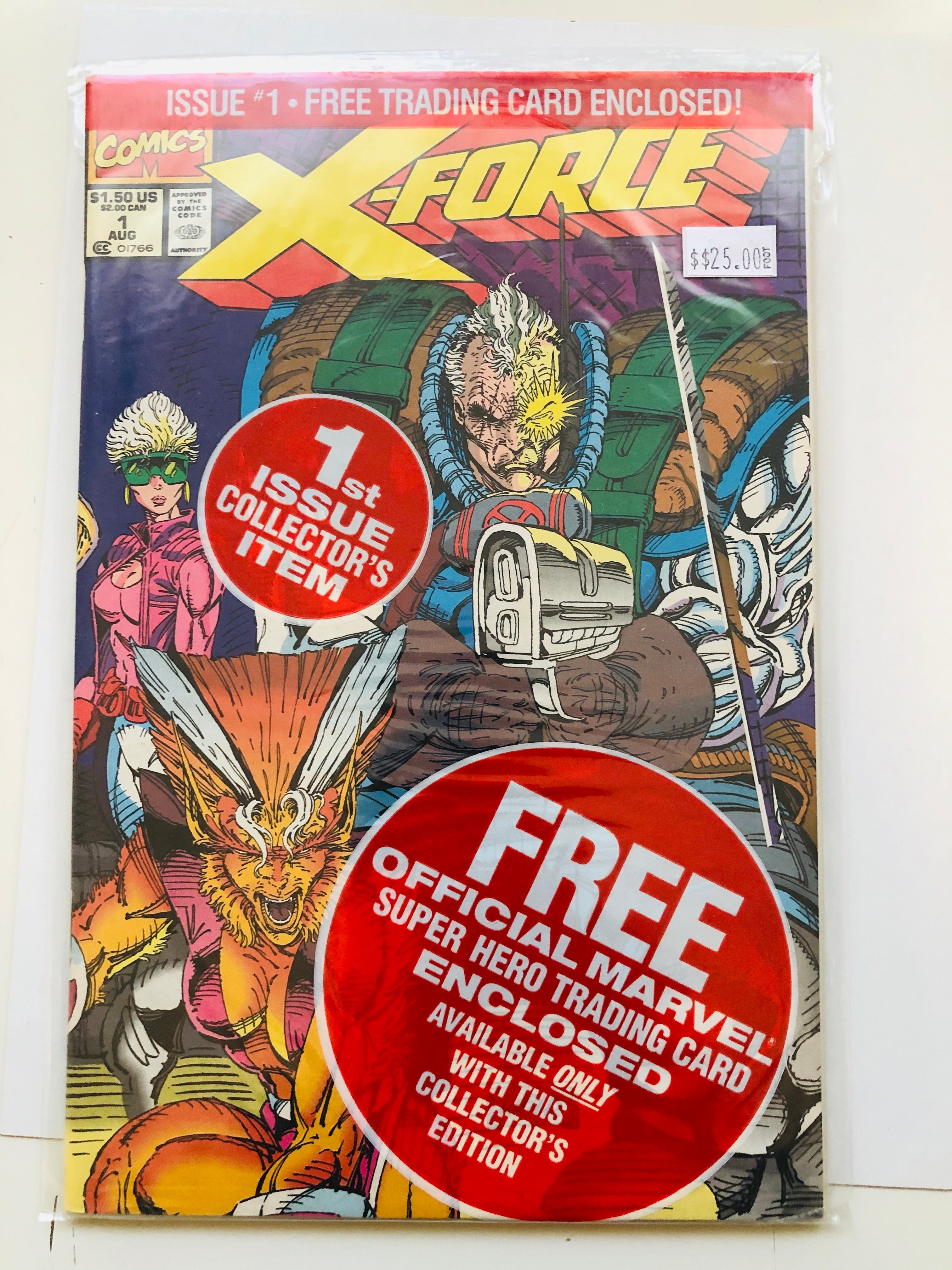 X-Force #1 comic with card factory sealed