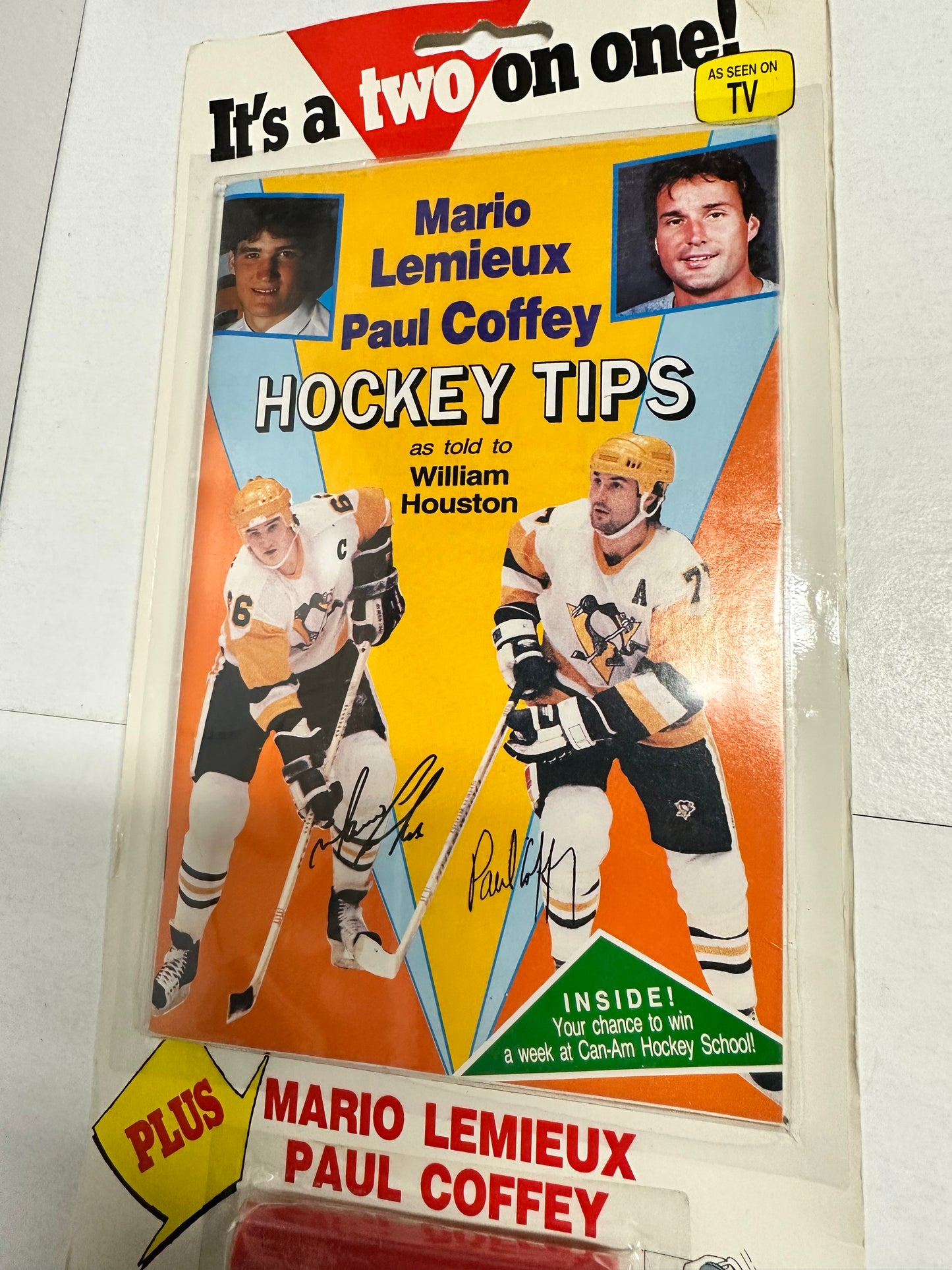 Mario Lemieux/ Paul Coffey rare skate sharpener in sealed pack 1990s