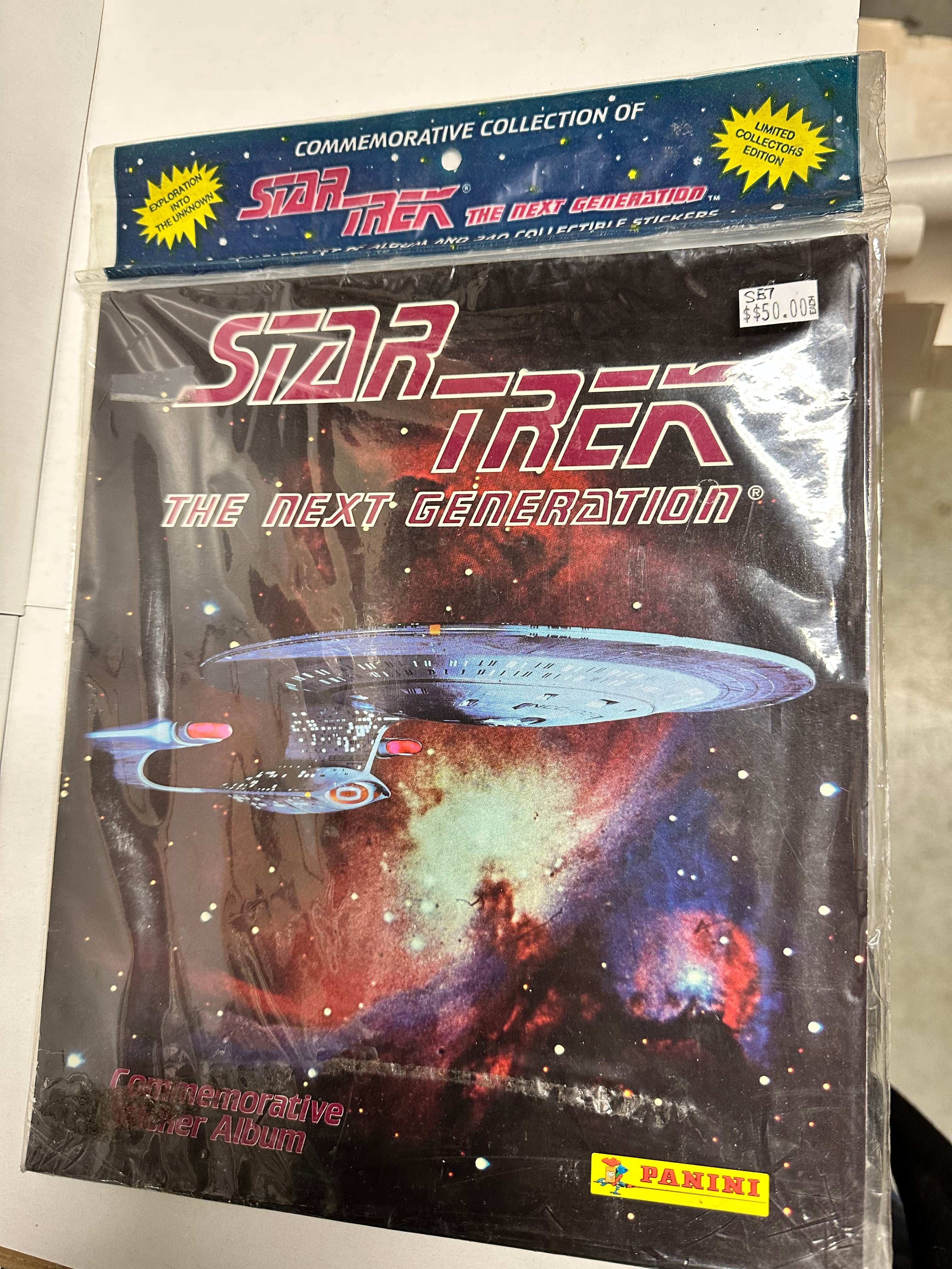 Star Trek Next Generation Panini stickers card set/album 1980s
