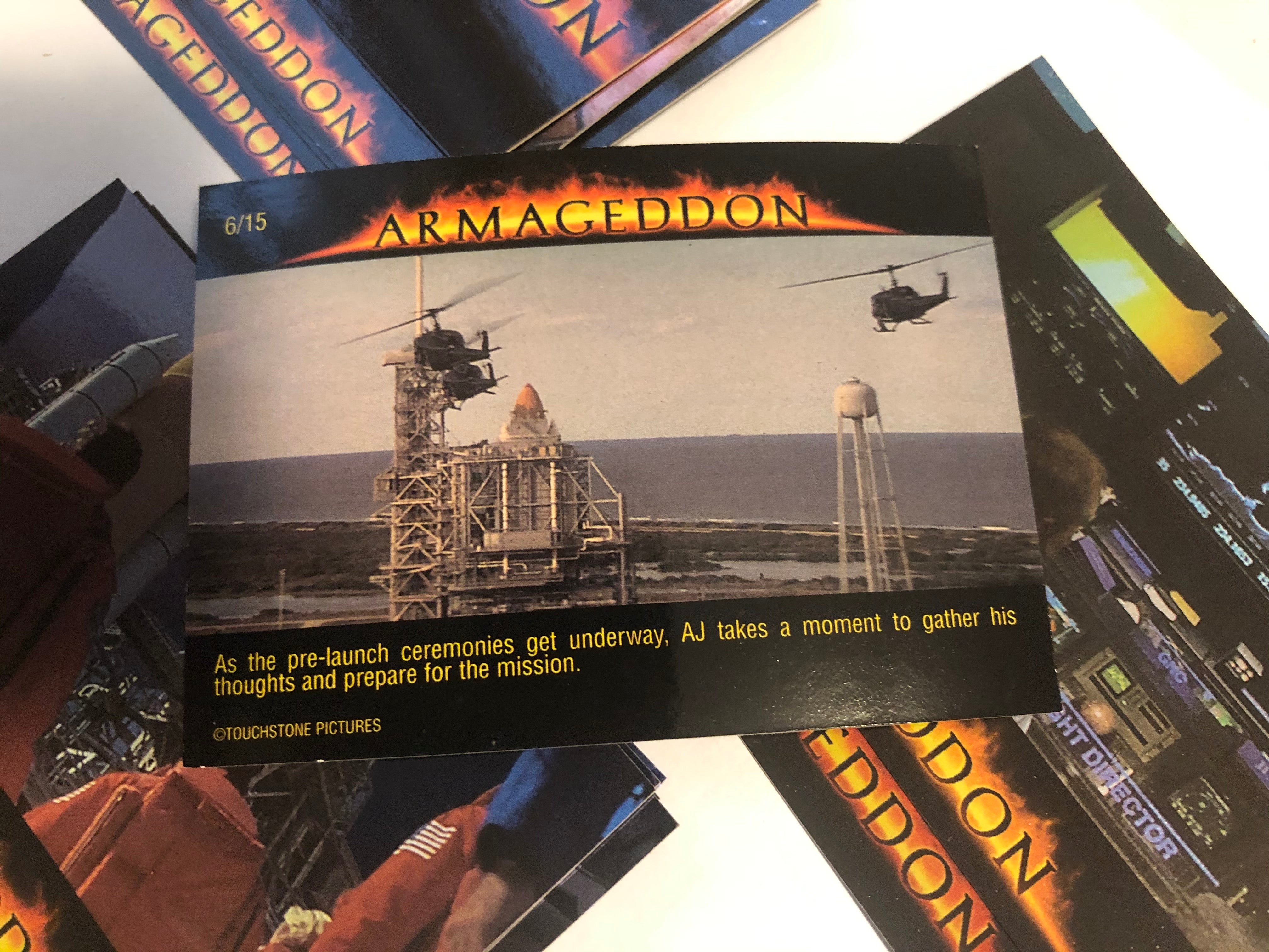 Armageddon movie rare limited issued foil cards set