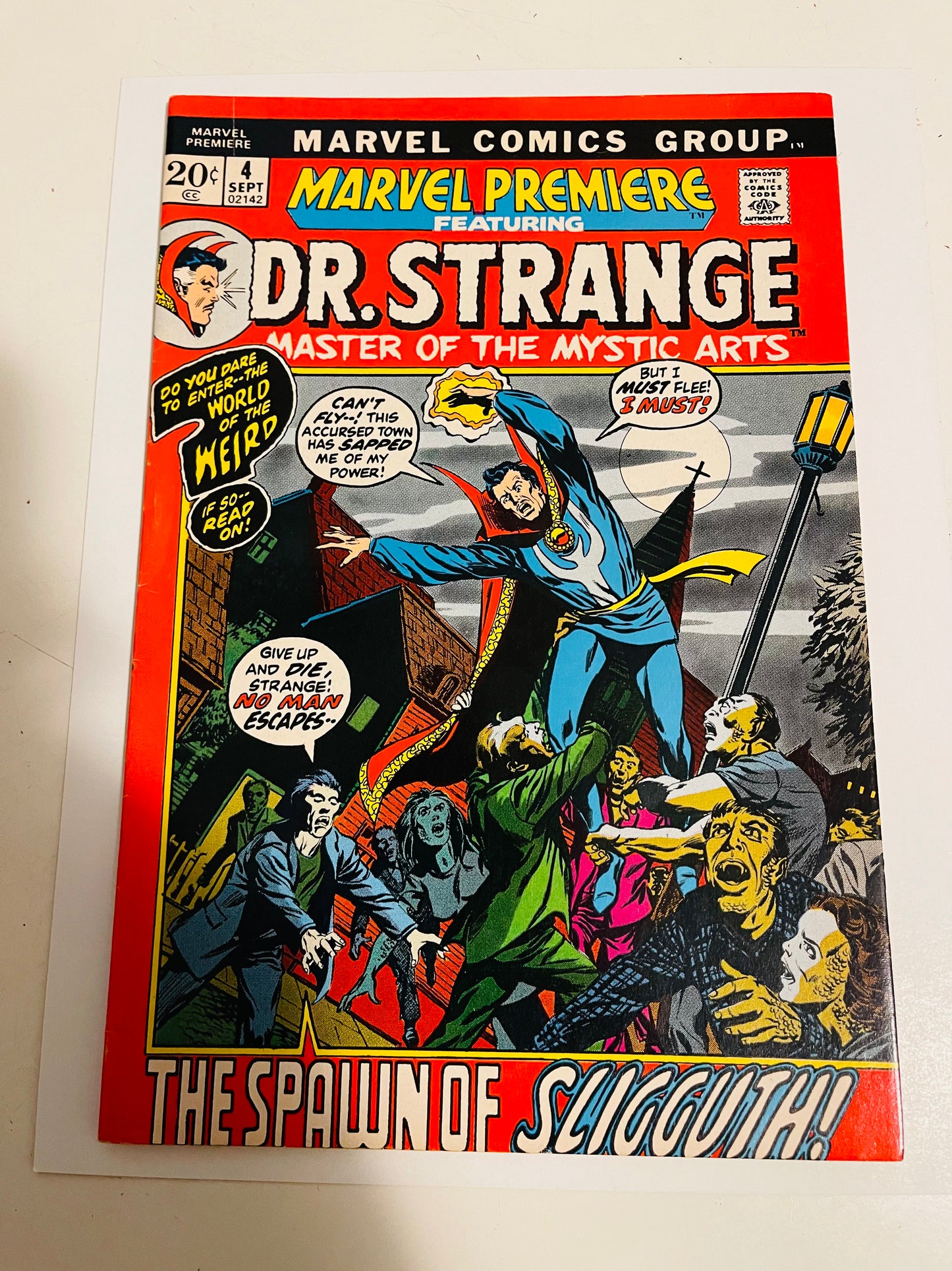 Marvel Premiere #4 Dr. Strange comic 1972