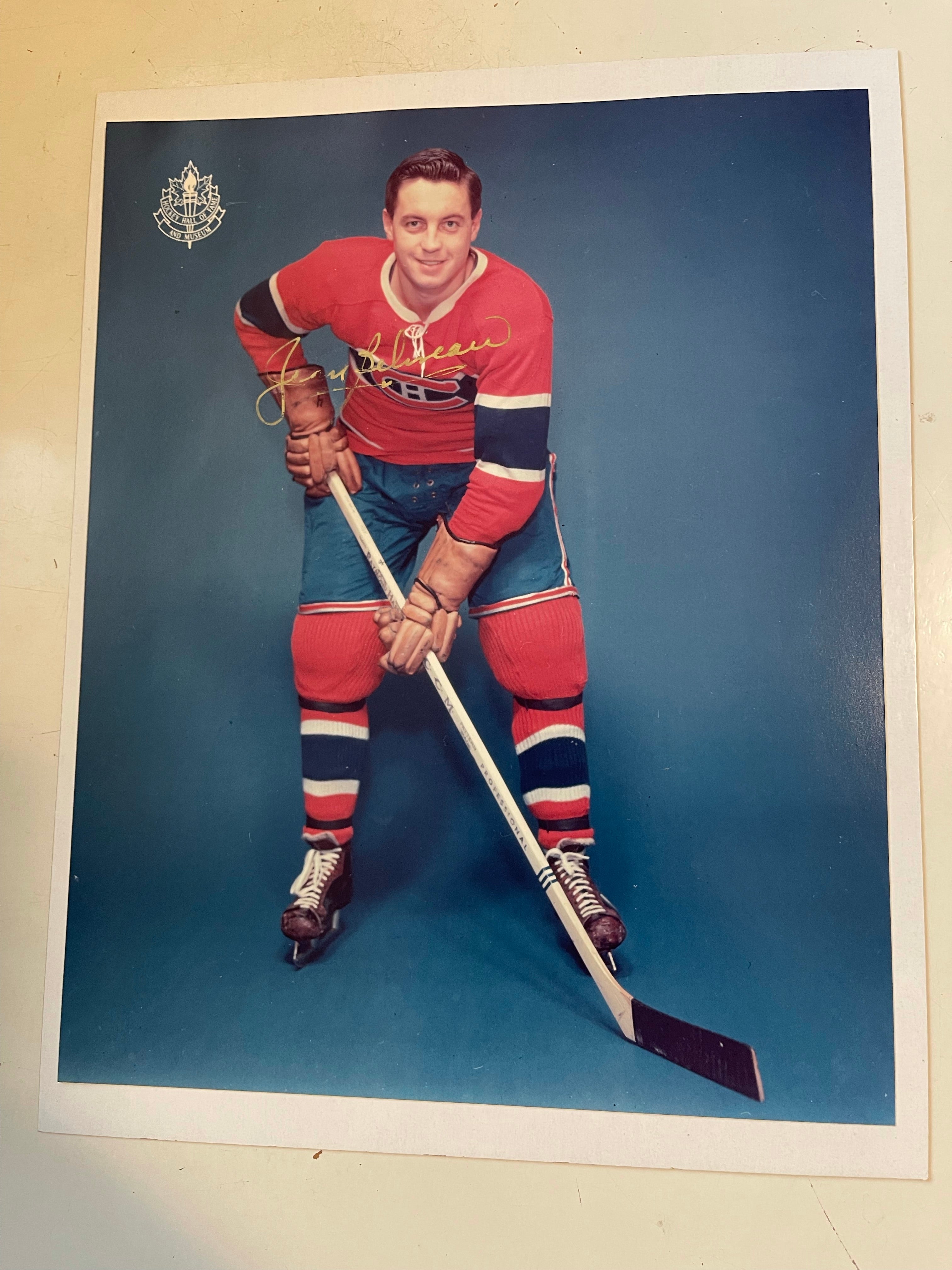 Montreal Canadiens Jean Beliveau signed in person 8x10 autograph with COA