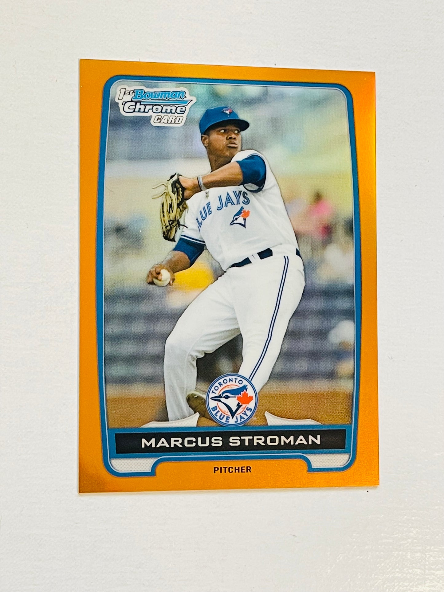 Toronto Blue Jays Marcus Stroman Bowman Chrome rookie baseball card 2012