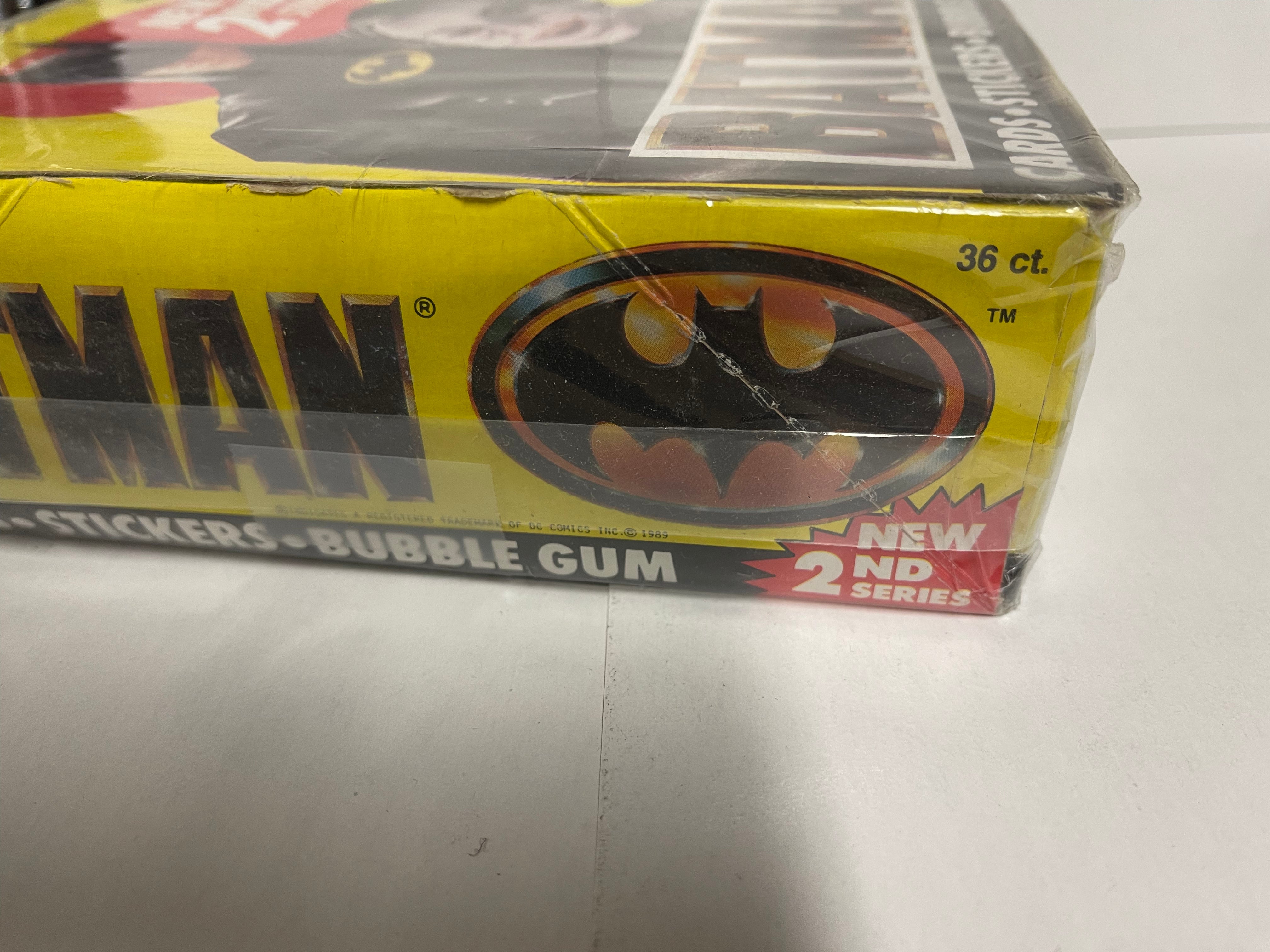 Batman Movie 2 Topps cards 36 packs box 1989
