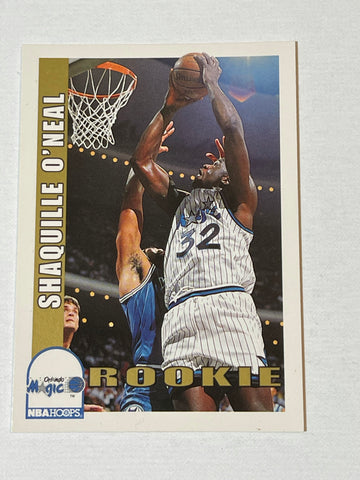 Shaq O’Neal Hoops basketball rookie card 1992