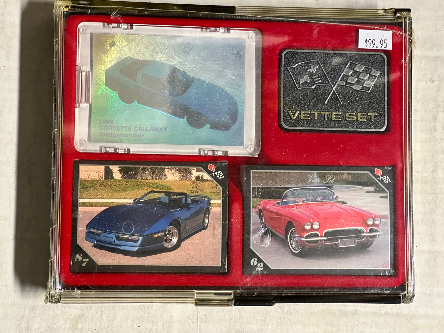 Vette Set rare factory sealed cards Corvette set with rare hologram card 1991