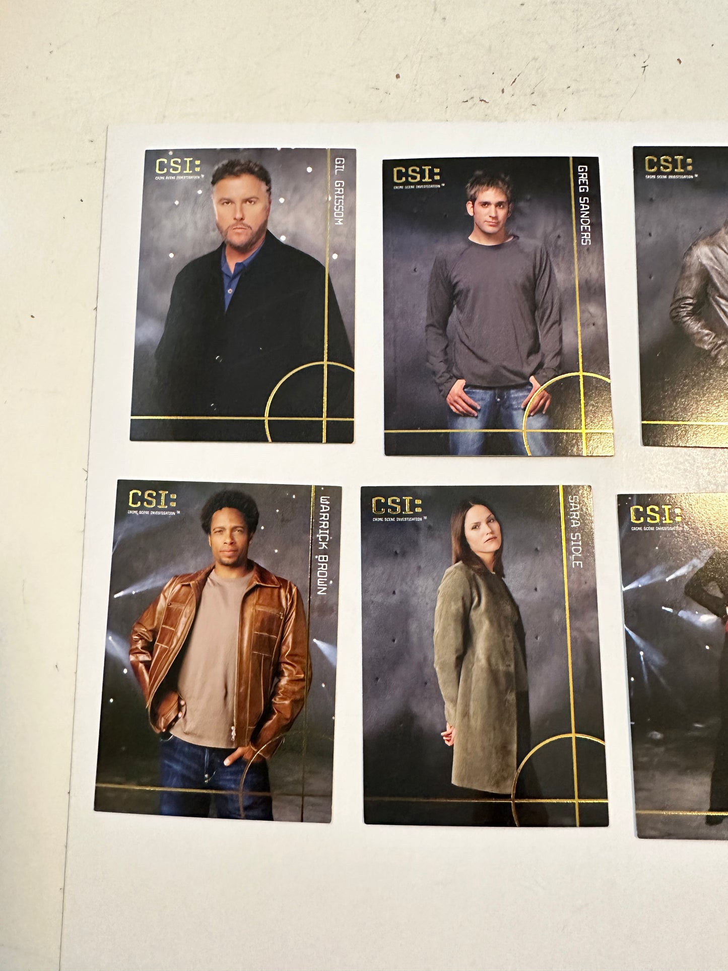 CSI Las Vegas TV show rare insert cards set