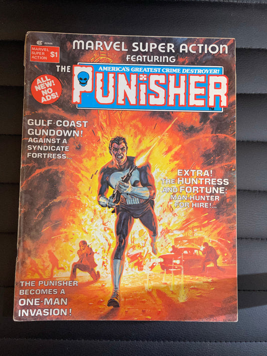 Marvel Super Action Featuring the Punisher comic magazine 1976