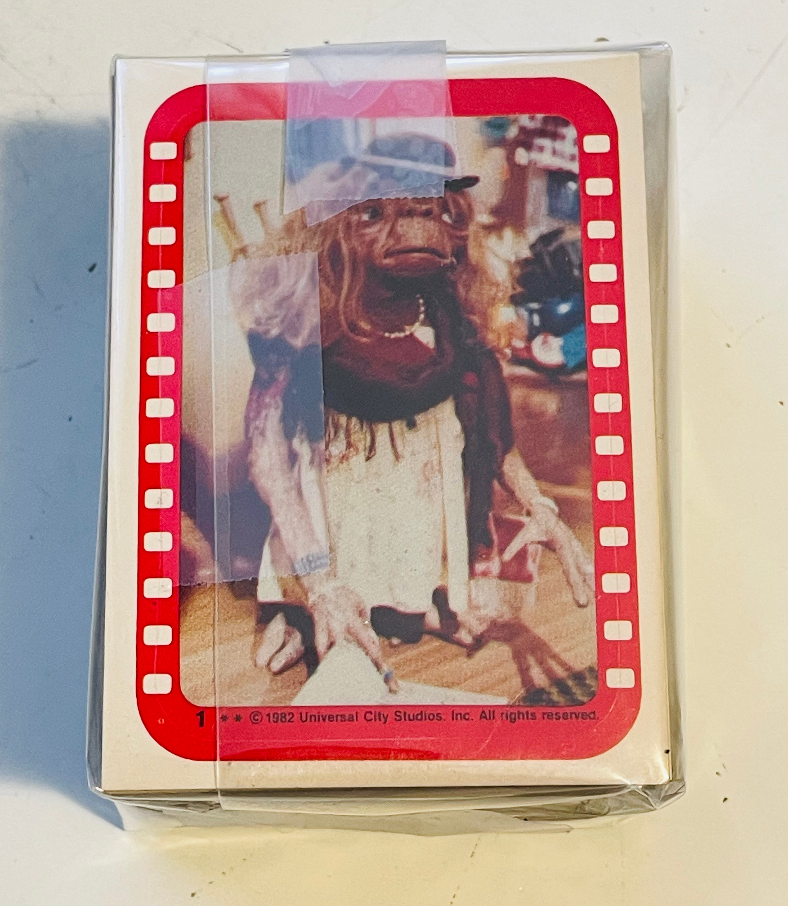 E.T. Movie rare cards and stickers set with wrapper 1982