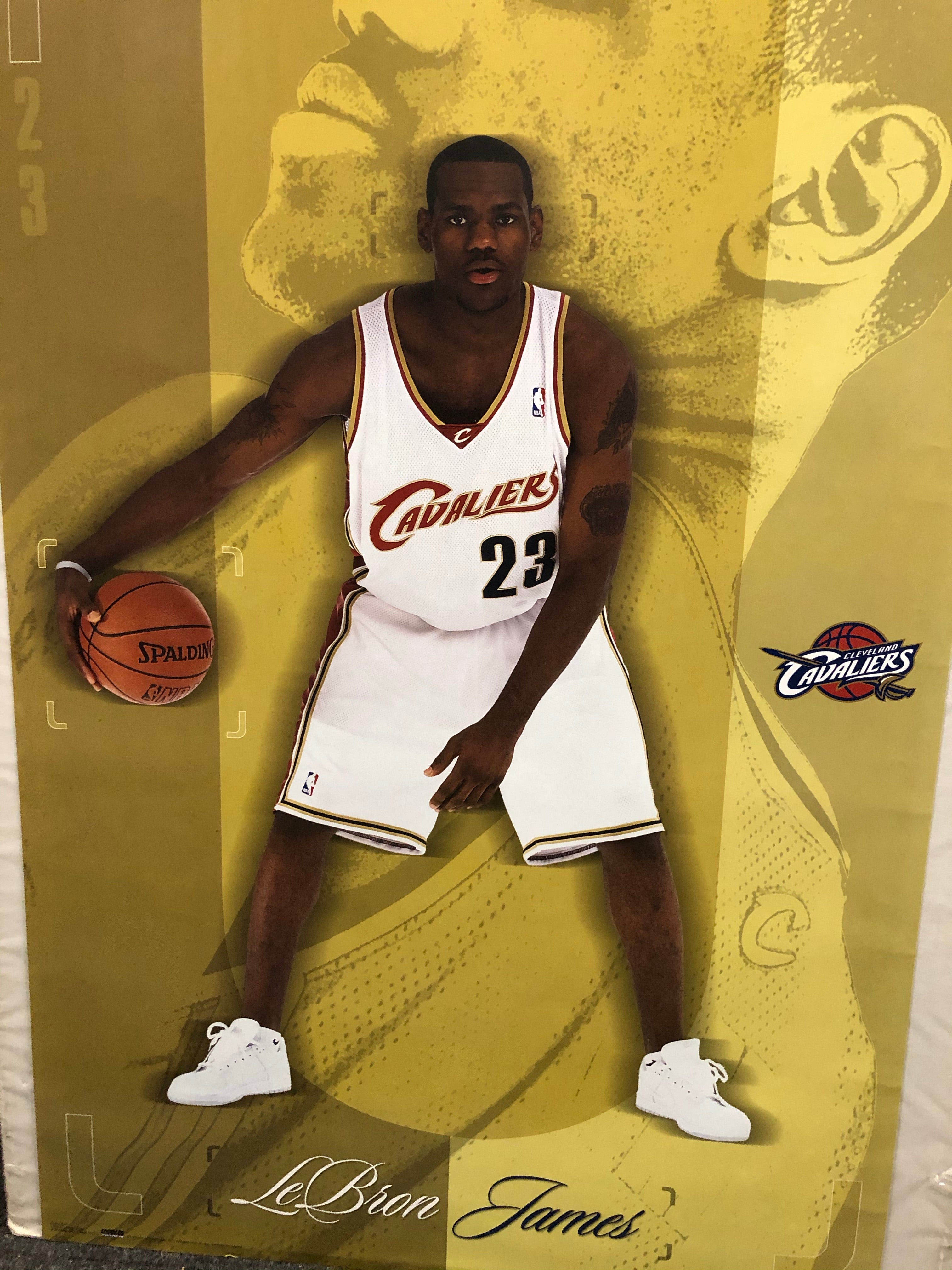 LeBron James original vintage rookie NBA basketball poster 24x36