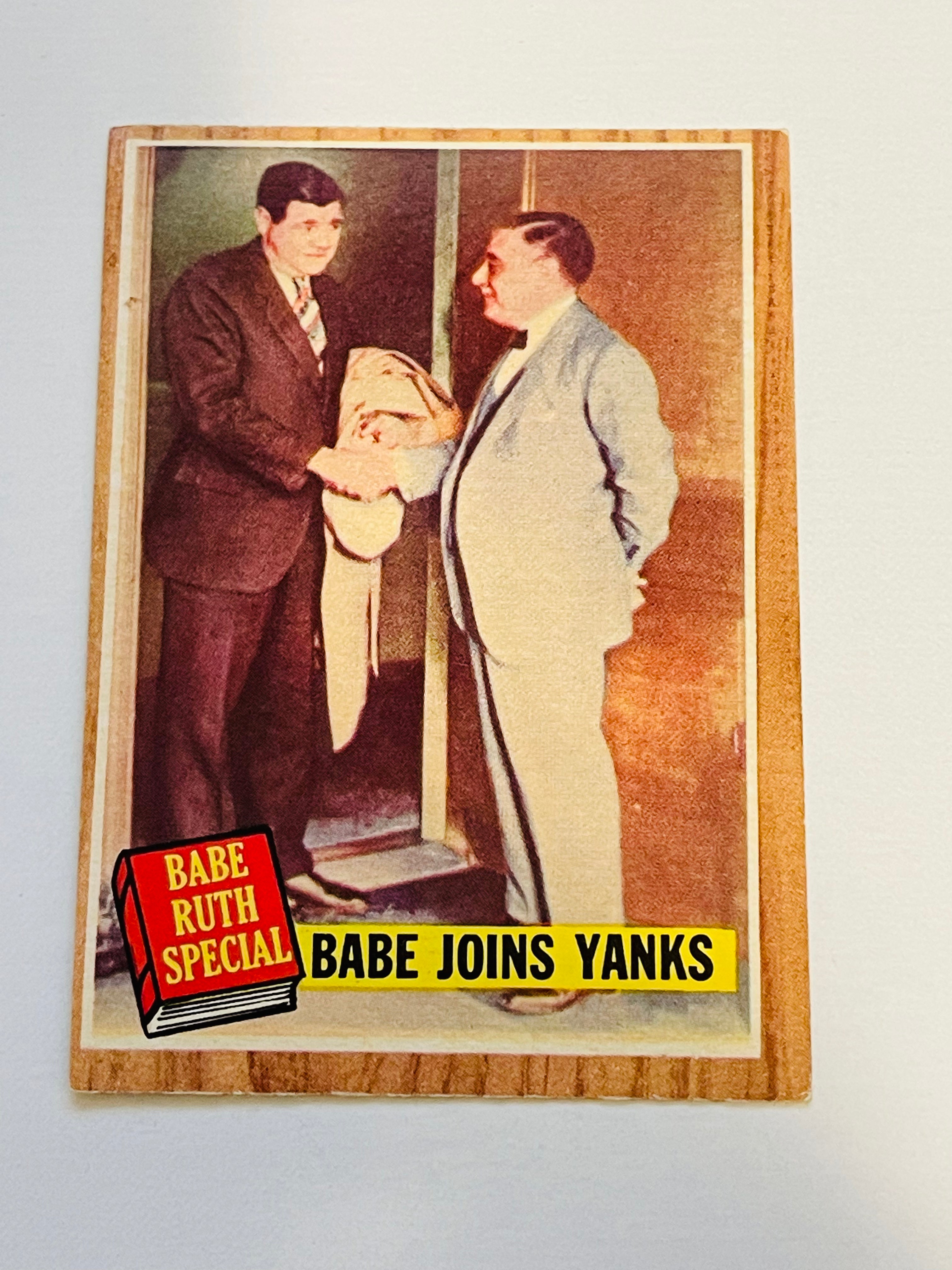 Babe Ruth Babe Joins the Yankees Topps high grade baseball card 1960