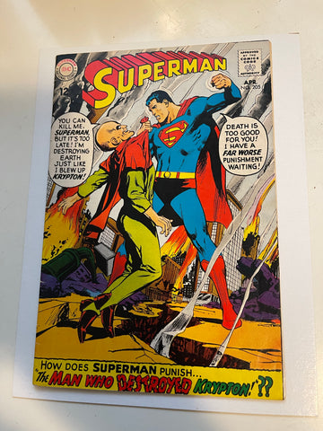 Superman #205 comic book 1968
