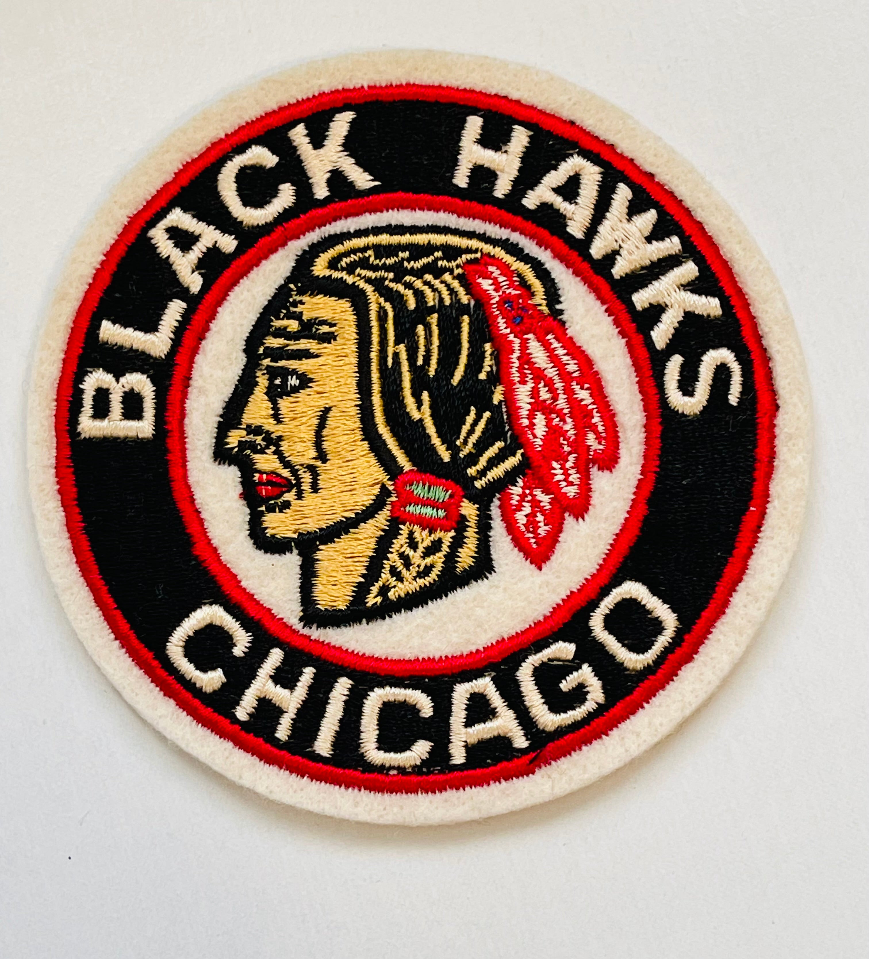 Chicago Black Hawks hockey old school vintage 4x4 patch