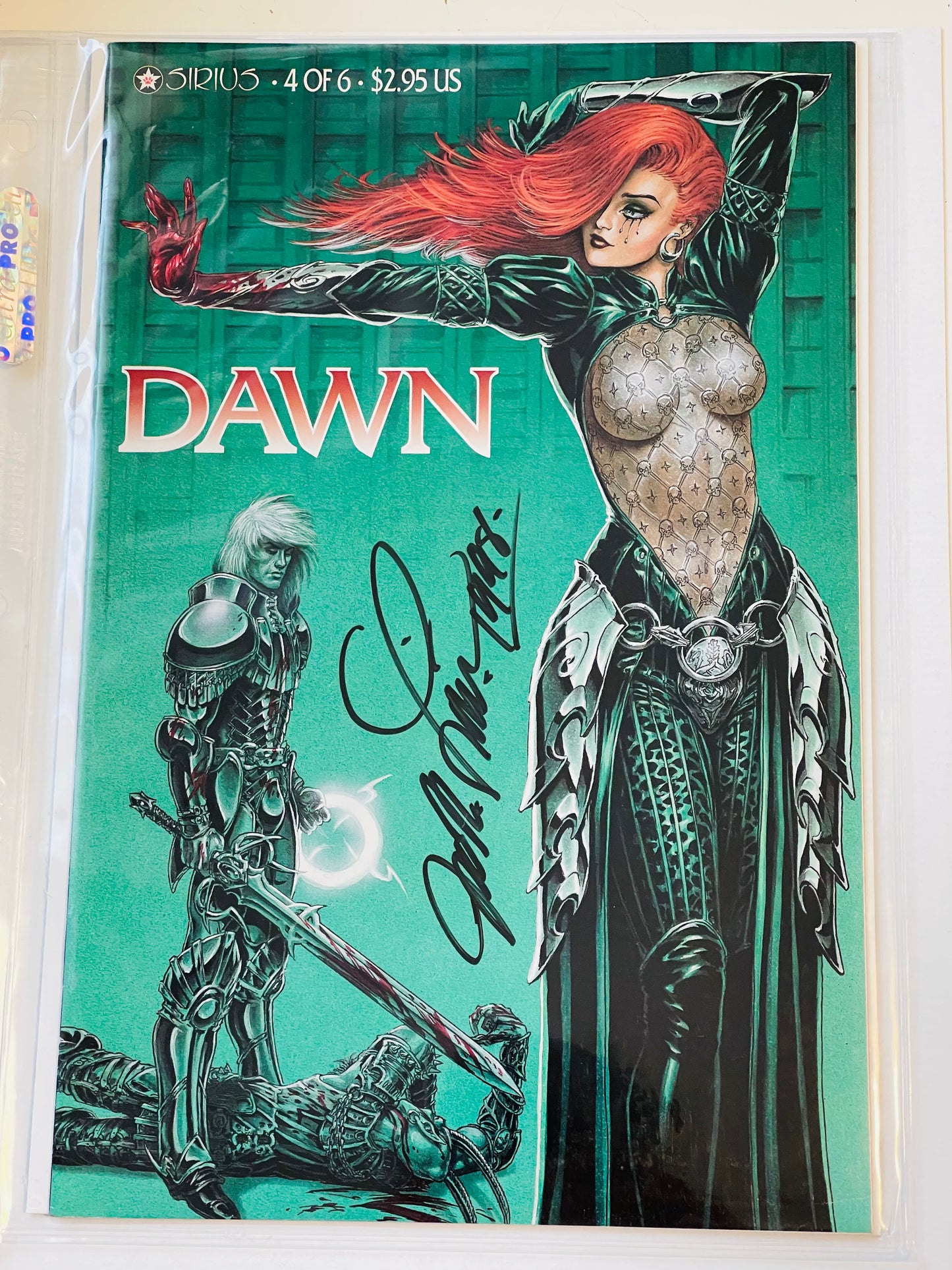 Dawn comic autograph by Joseph Michael Lisner. Sold with COA